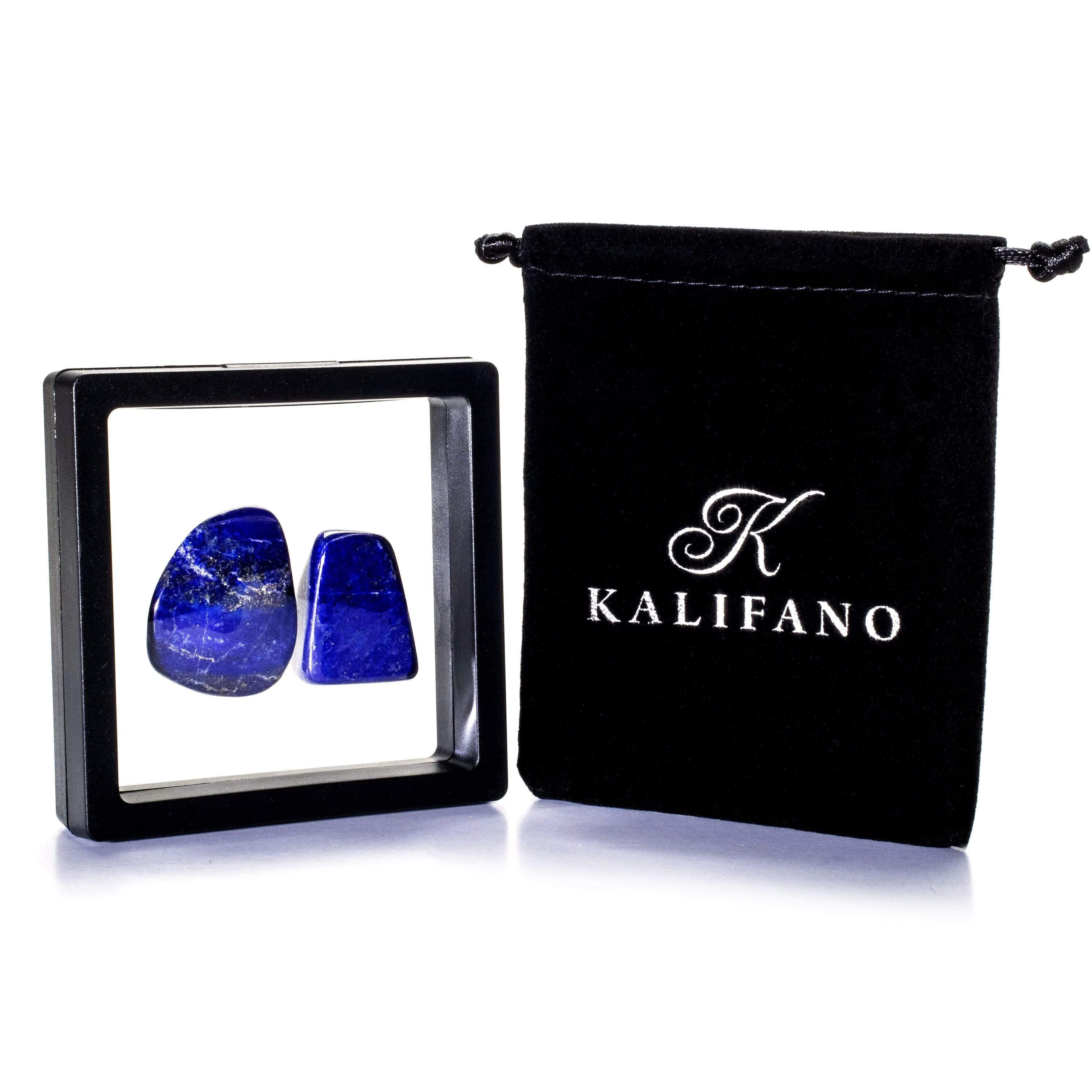 Kalifano Lapis Natural Lapis Lazuli Tumbled Stone Pack LPS40