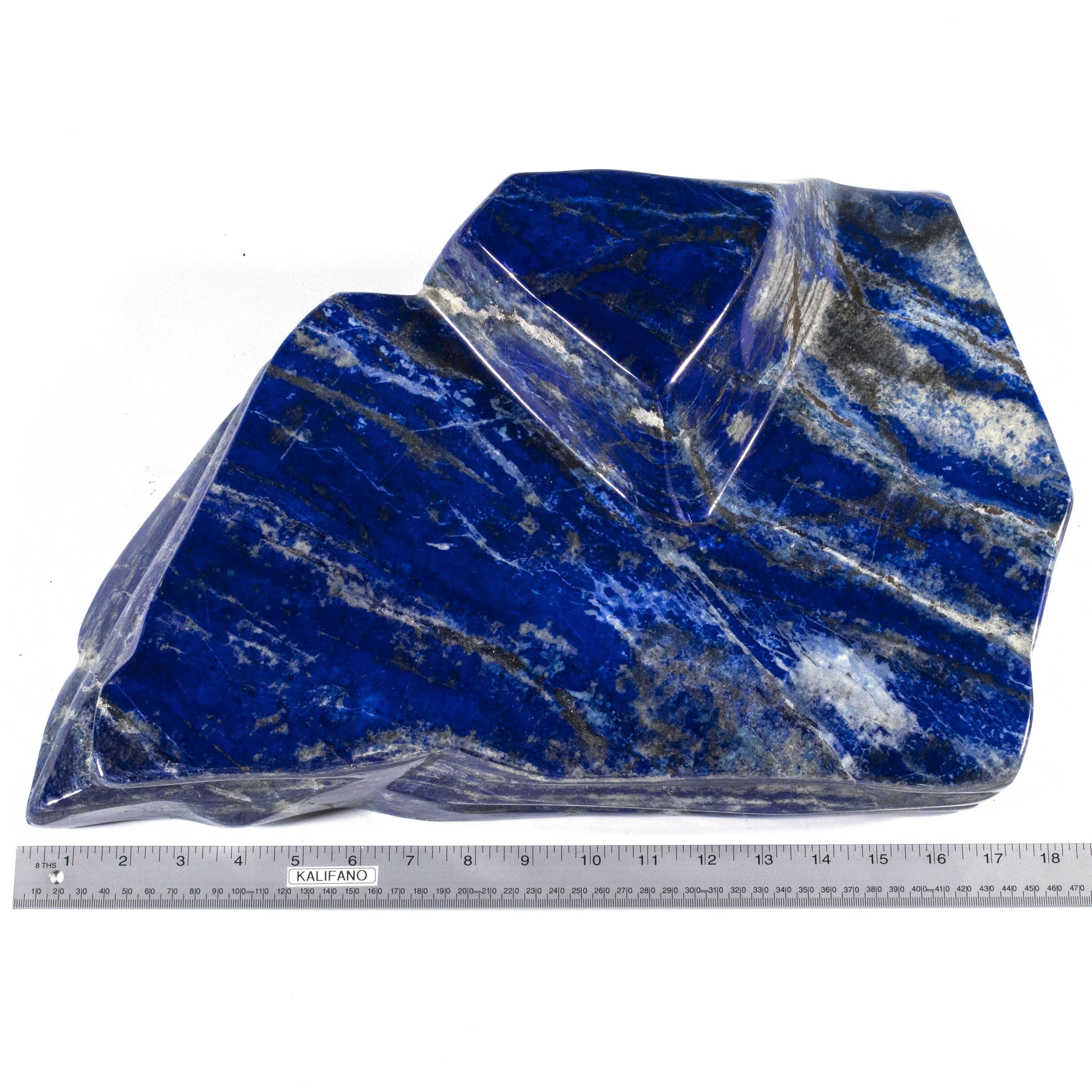 Kalifano Lapis Rare Natural Blue Polished Lapis Lazuli Freeform Carving from Afghanistan - 23.4 kg / 51.6 lbs LPS21000.001