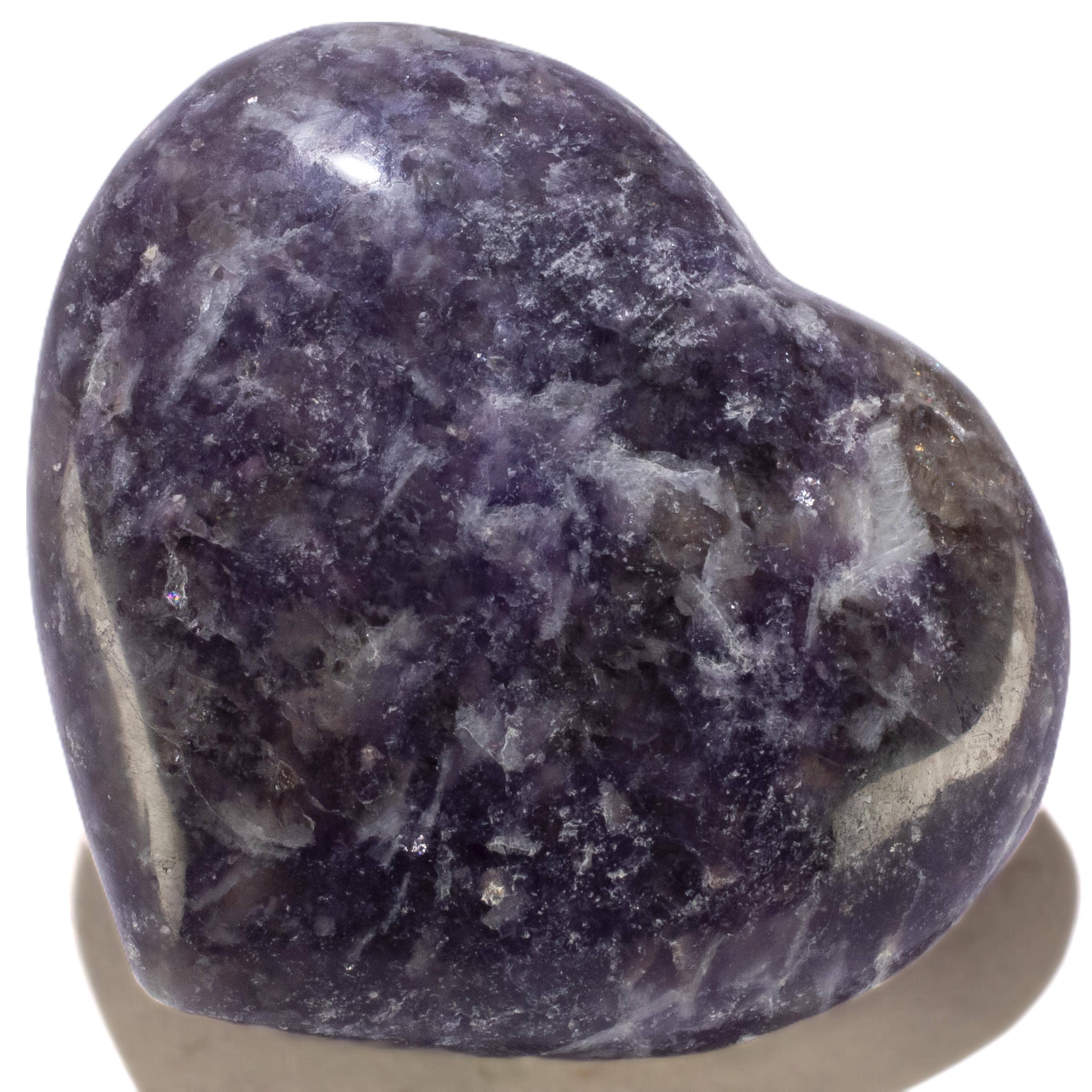 KALIFANO Lepidolite Lepidolite Gemstone Heart Carving GH200-LD