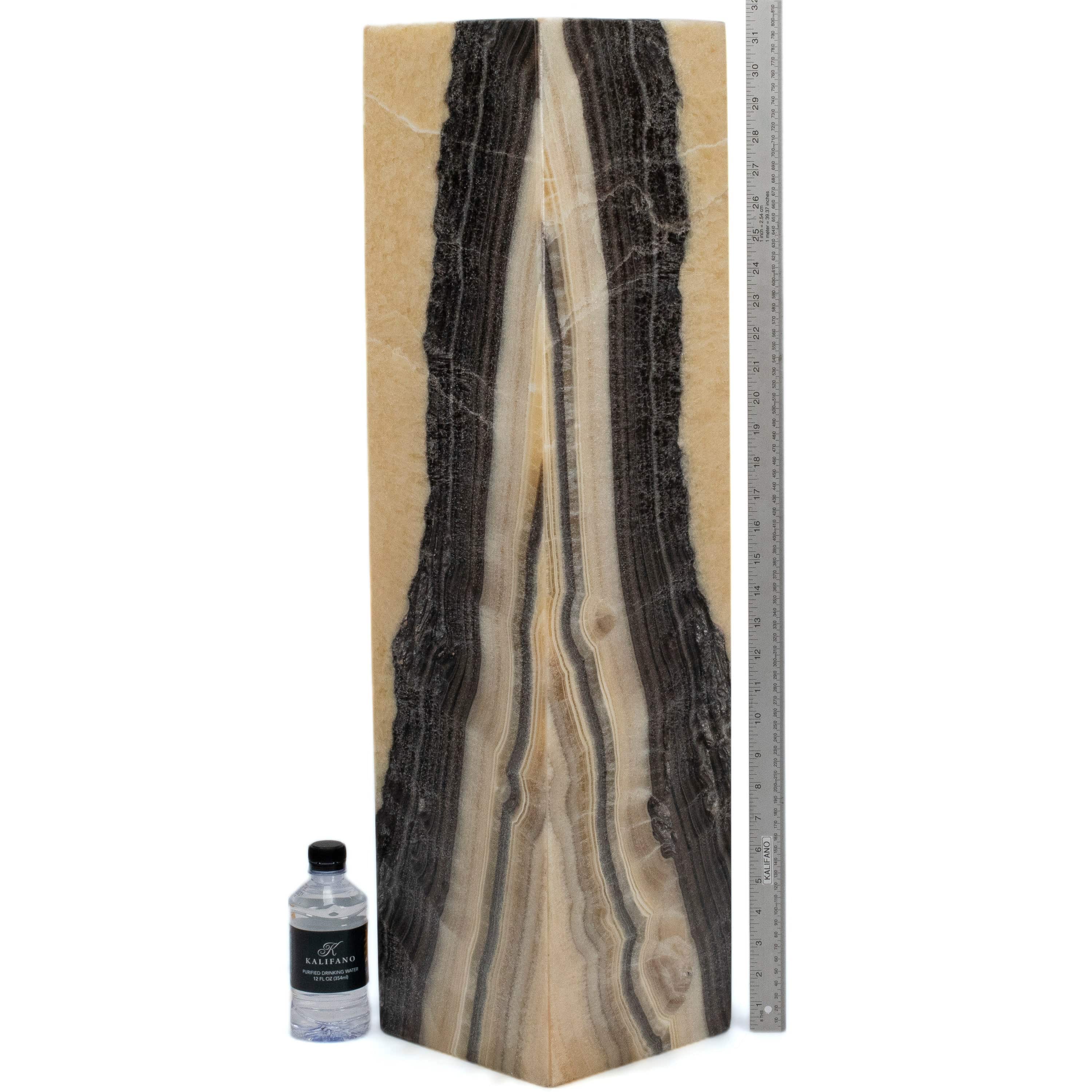 Kalifano Light Towers Natural Onyx Lamp Light Tower 32" tall LT80X20.007