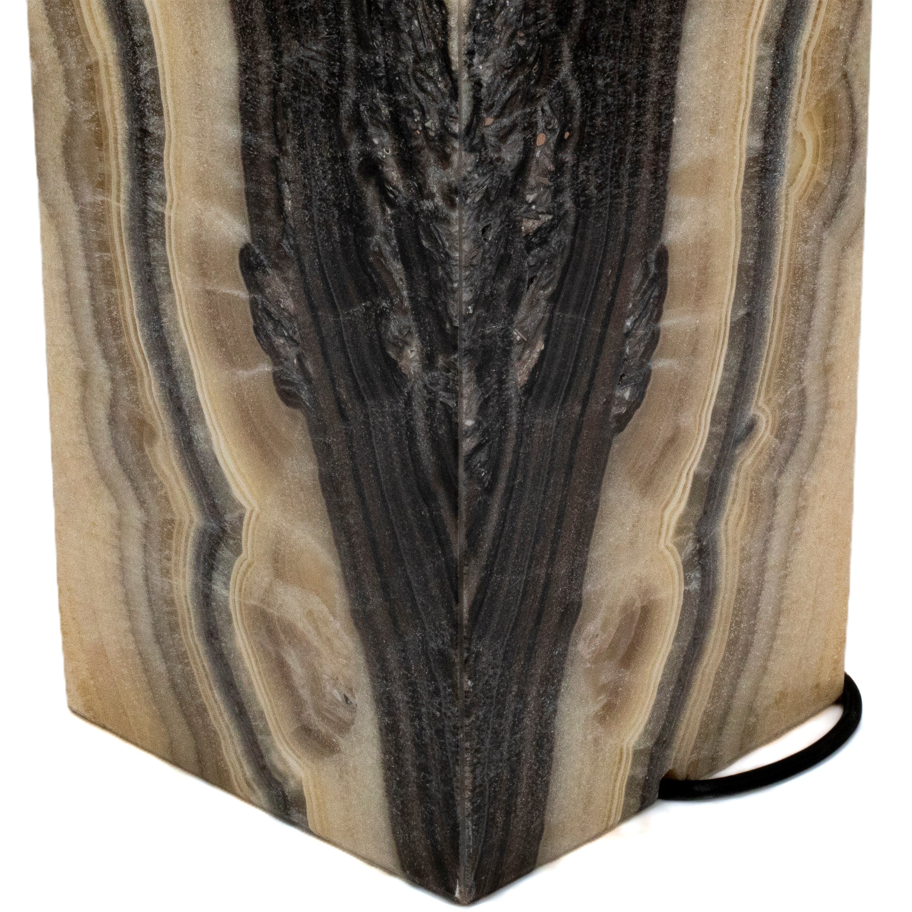 Kalifano Light Towers Natural Onyx Lamp Light Tower 32" tall LT80X20.007