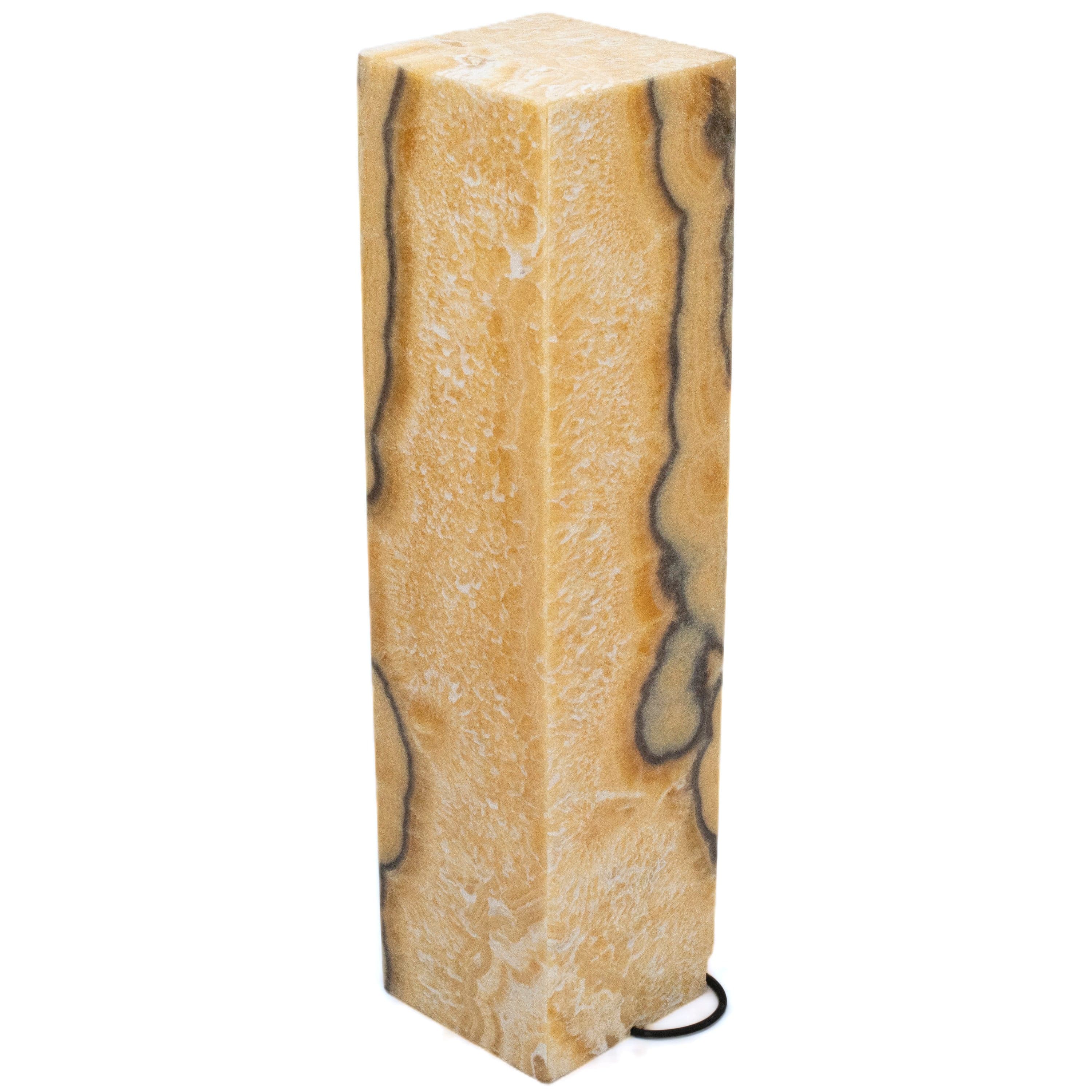 Kalifano Light Towers Natural Onyx Lamp Light Tower 32" tall LT80X20.008