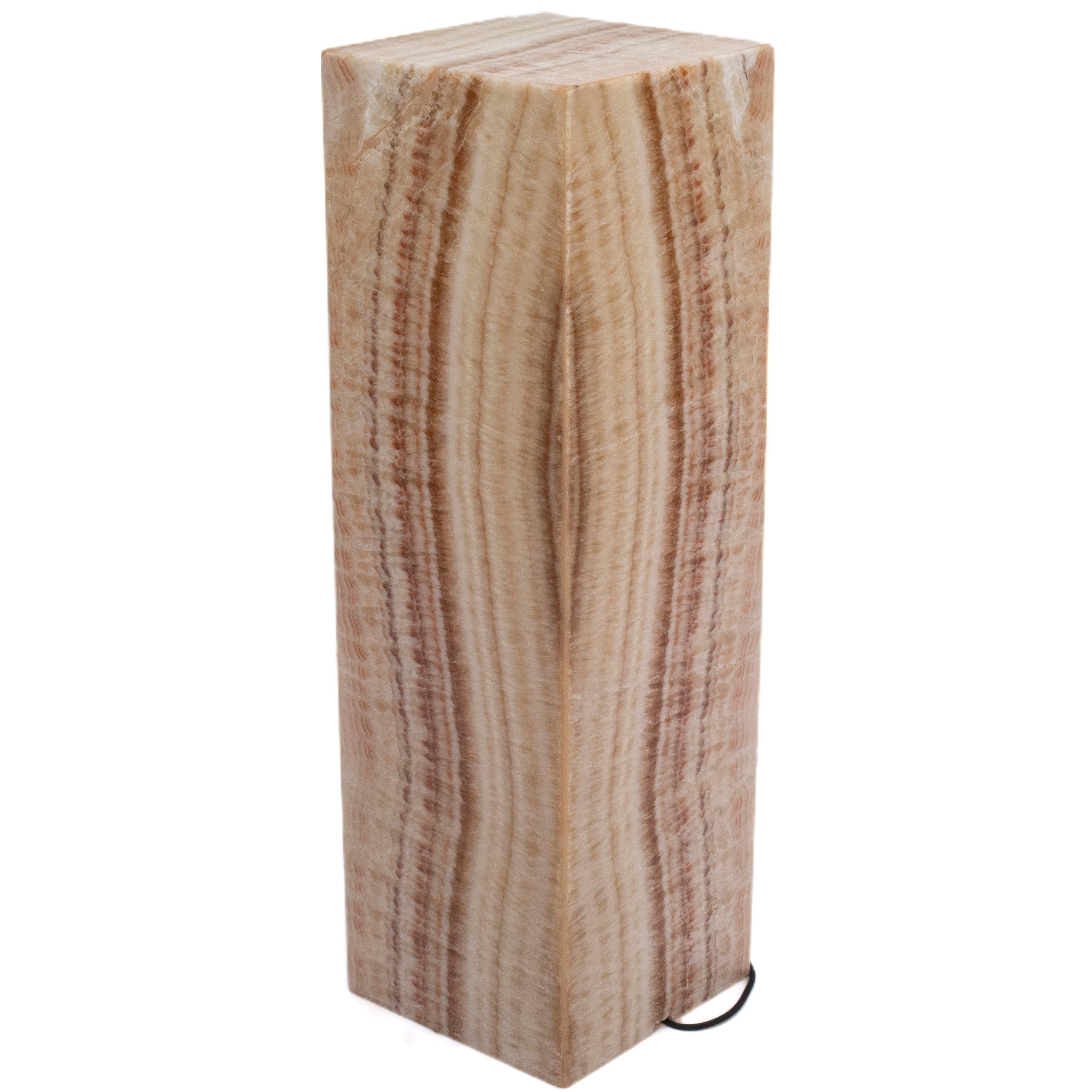 Kalifano Light Towers Natural Onyx Lamp Light Tower 40" tall LT100X30.002