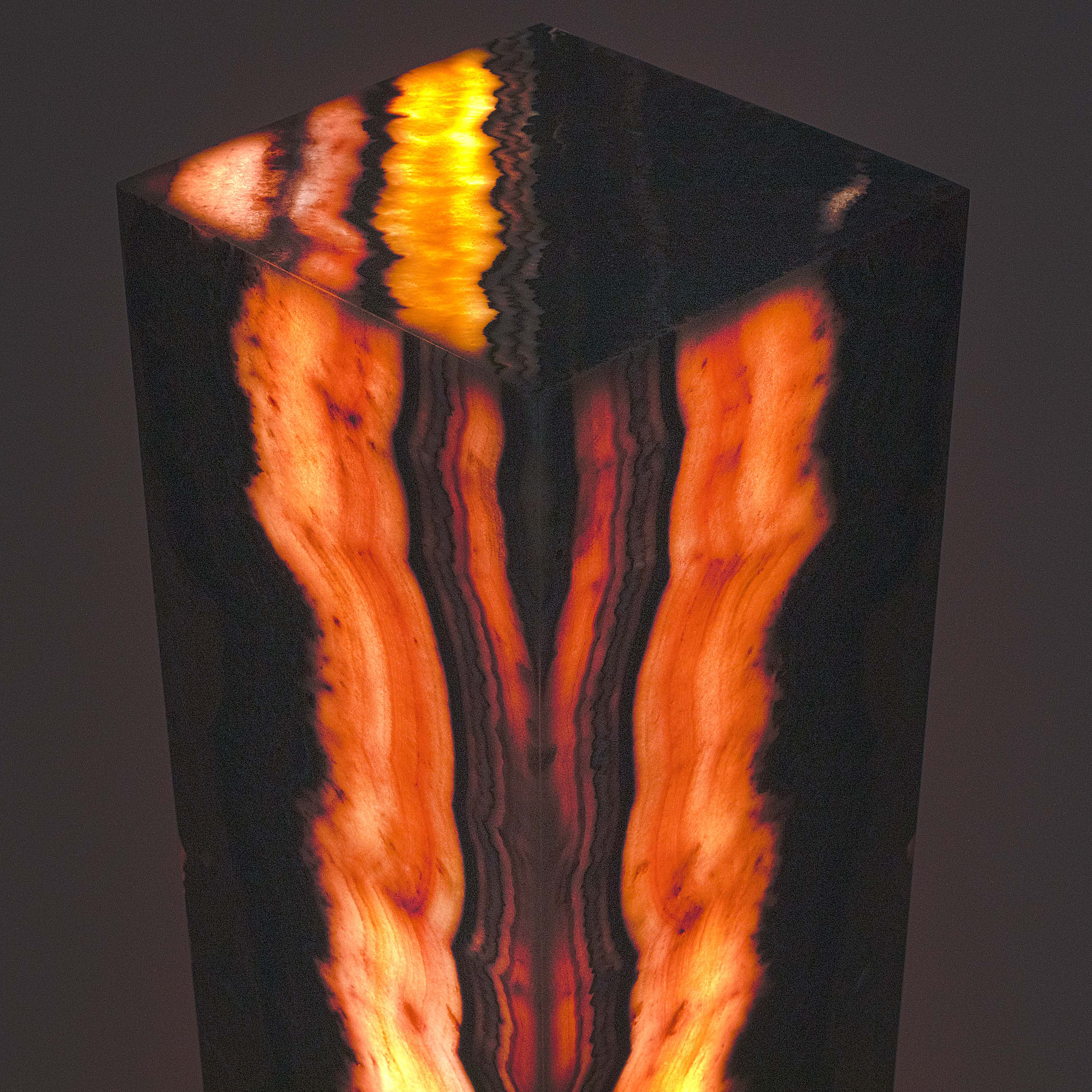 Kalifano Light Towers Natural Pink Onyx Lamp Light Tower from Mexico - 40" tall LT10020-PK.004