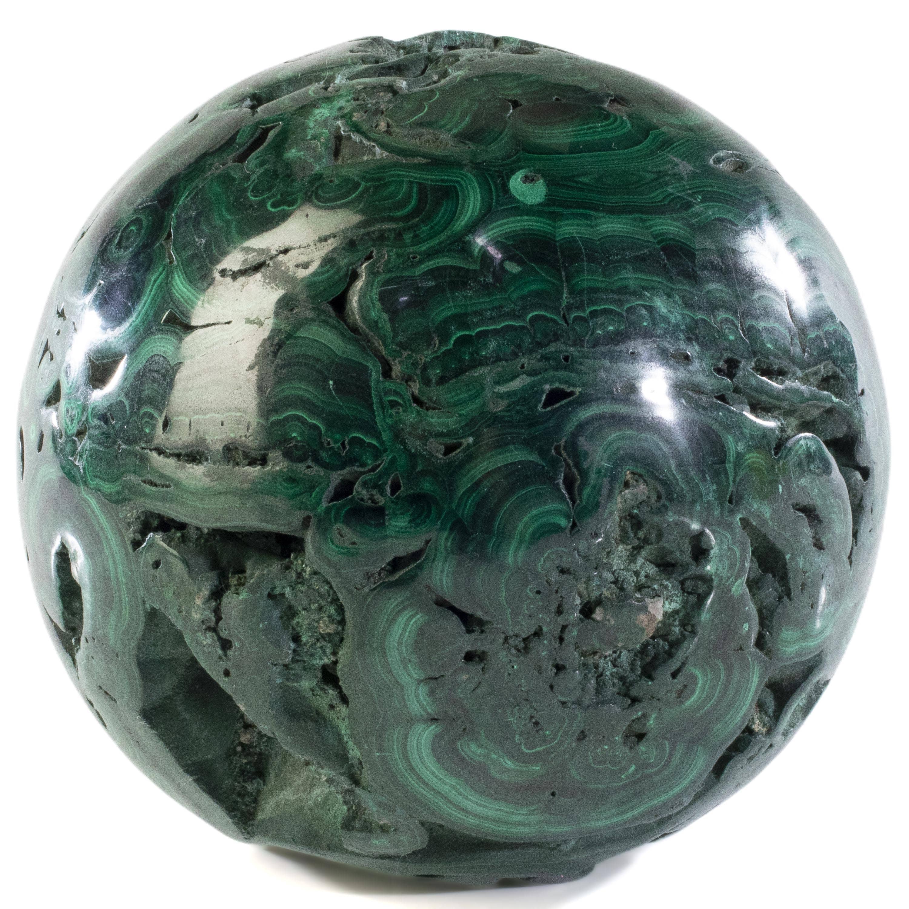 Kalifano Malachite Malachite Sphere Carving 5" / 4,060g SP9600-MA.001