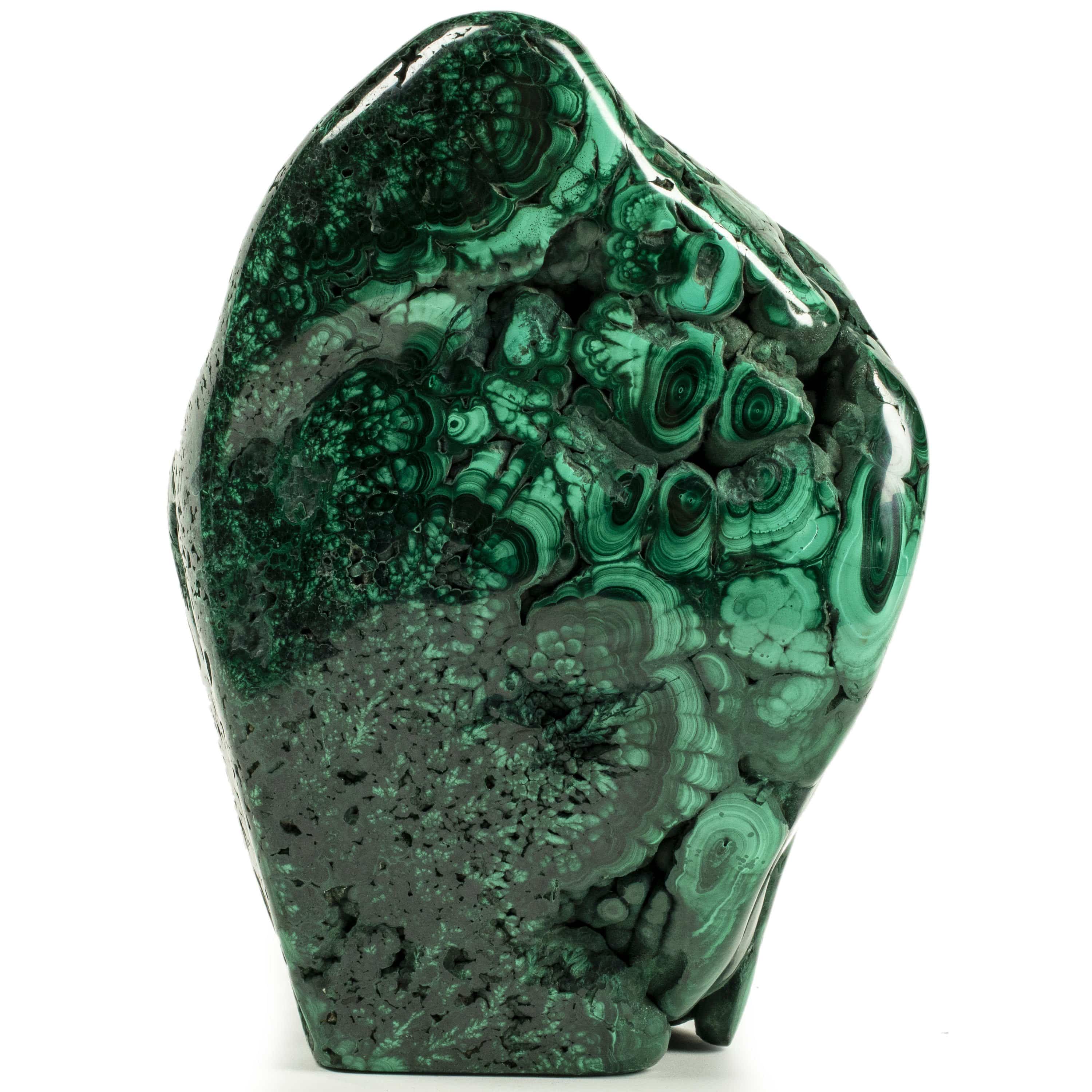 Kalifano Malachite Rare Natural Green Malachite Polished Freeform Specimen from Congo - 14.3 kg / 31.4 lbs MA9800.003