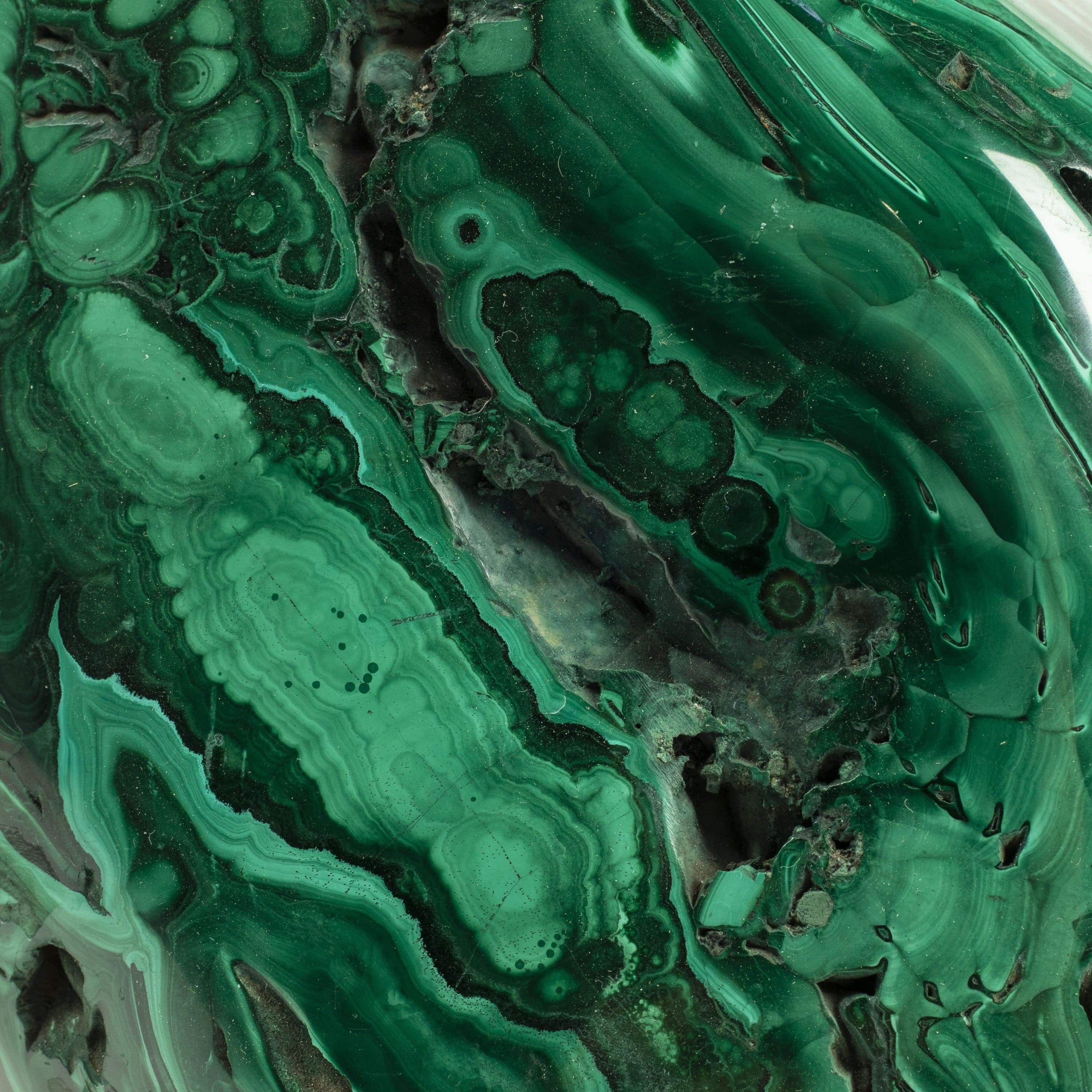 Kalifano Malachite Rare Natural Green Malachite Polished Freeform Specimen from Congo - 14.3 kg / 31.4 lbs MA9800.003