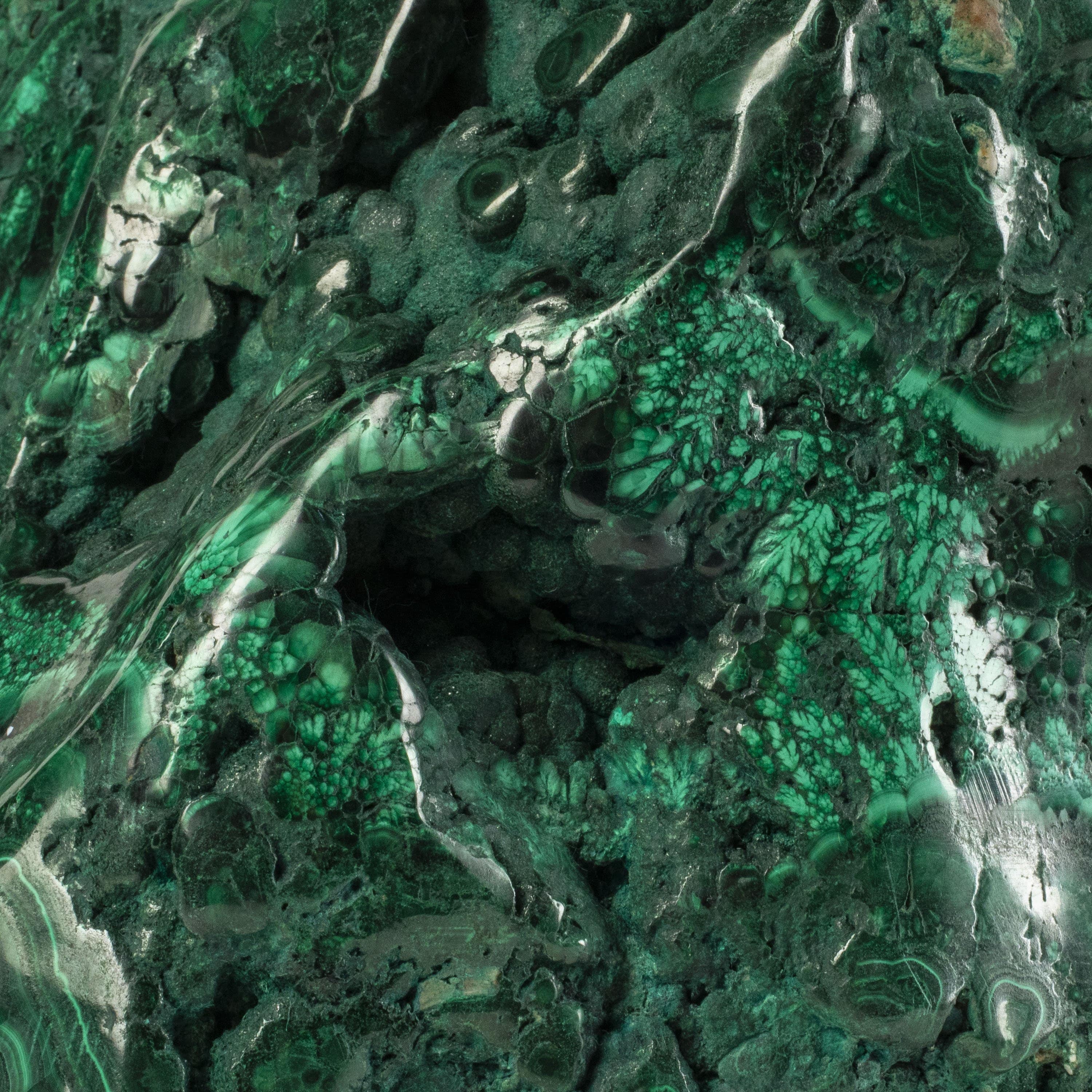 Kalifano Malachite Rare Natural Green Malachite Polished Freeform Specimen from Congo - 15.3 kg / 33.7 lbs MA9700.001