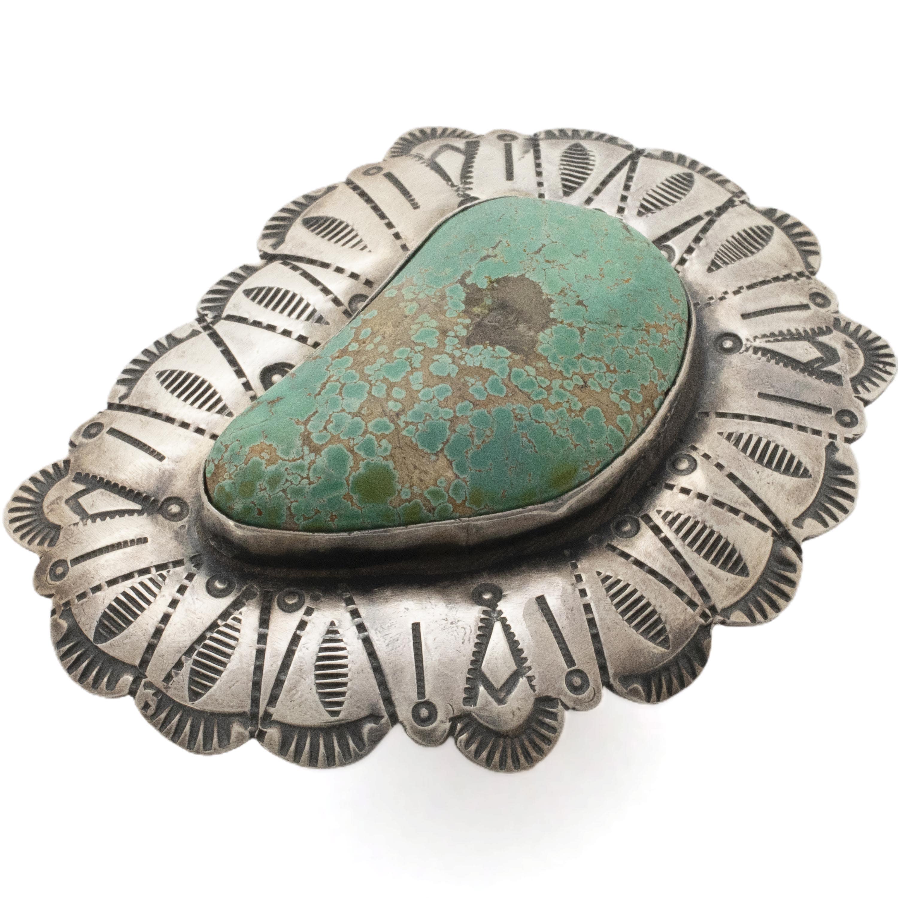 Kalifano Native American Jewelry 11 Marvin McReeves Navajo Carico Lake Turquoise USA Native American Made 925 Sterling Silver Ring NAR2400.014.11