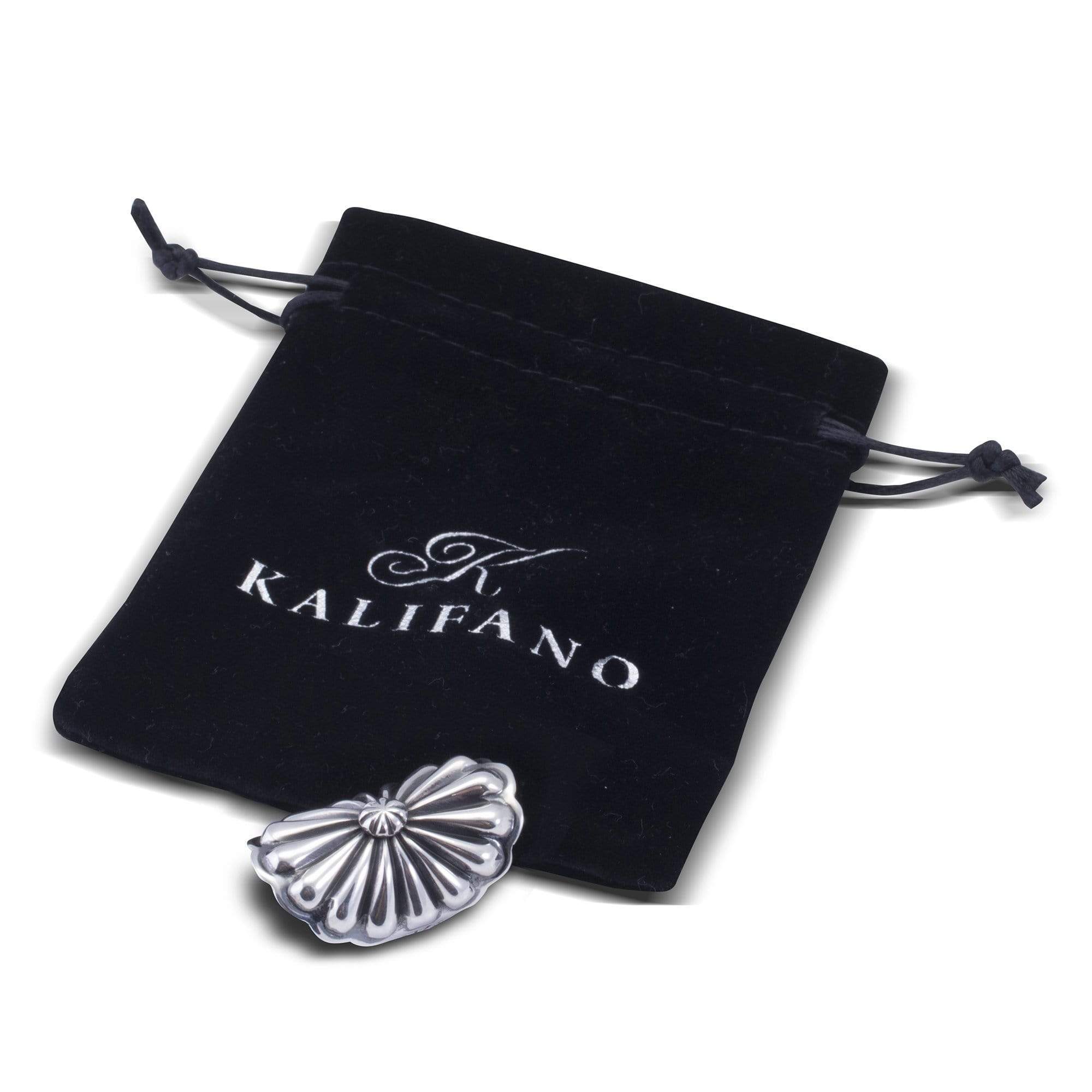 Kalifano Native American Jewelry Daryll Cadman Native American Made 925 Sterling Silver Ring