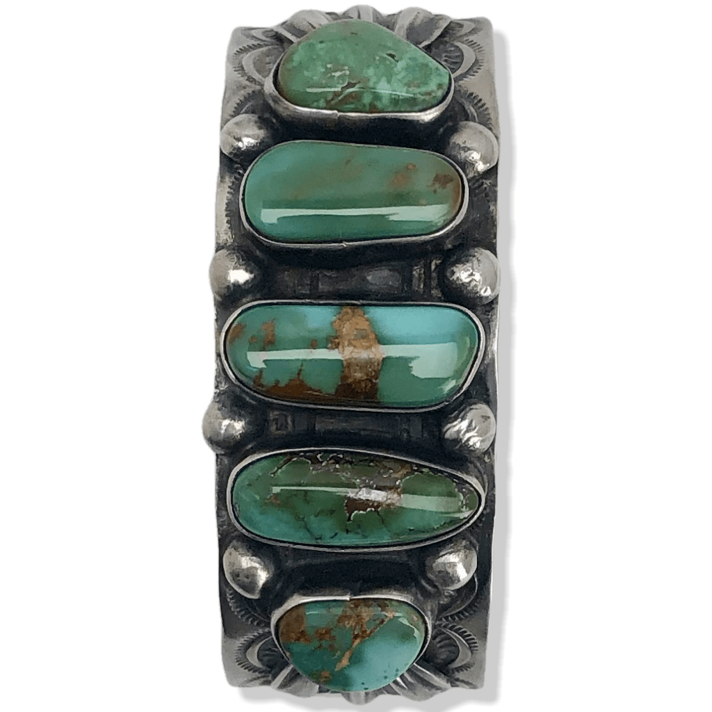 Kalifano Native American Jewelry Royston Turquoise Native American Made 925 Sterling Silver Cuff NAB3900.002