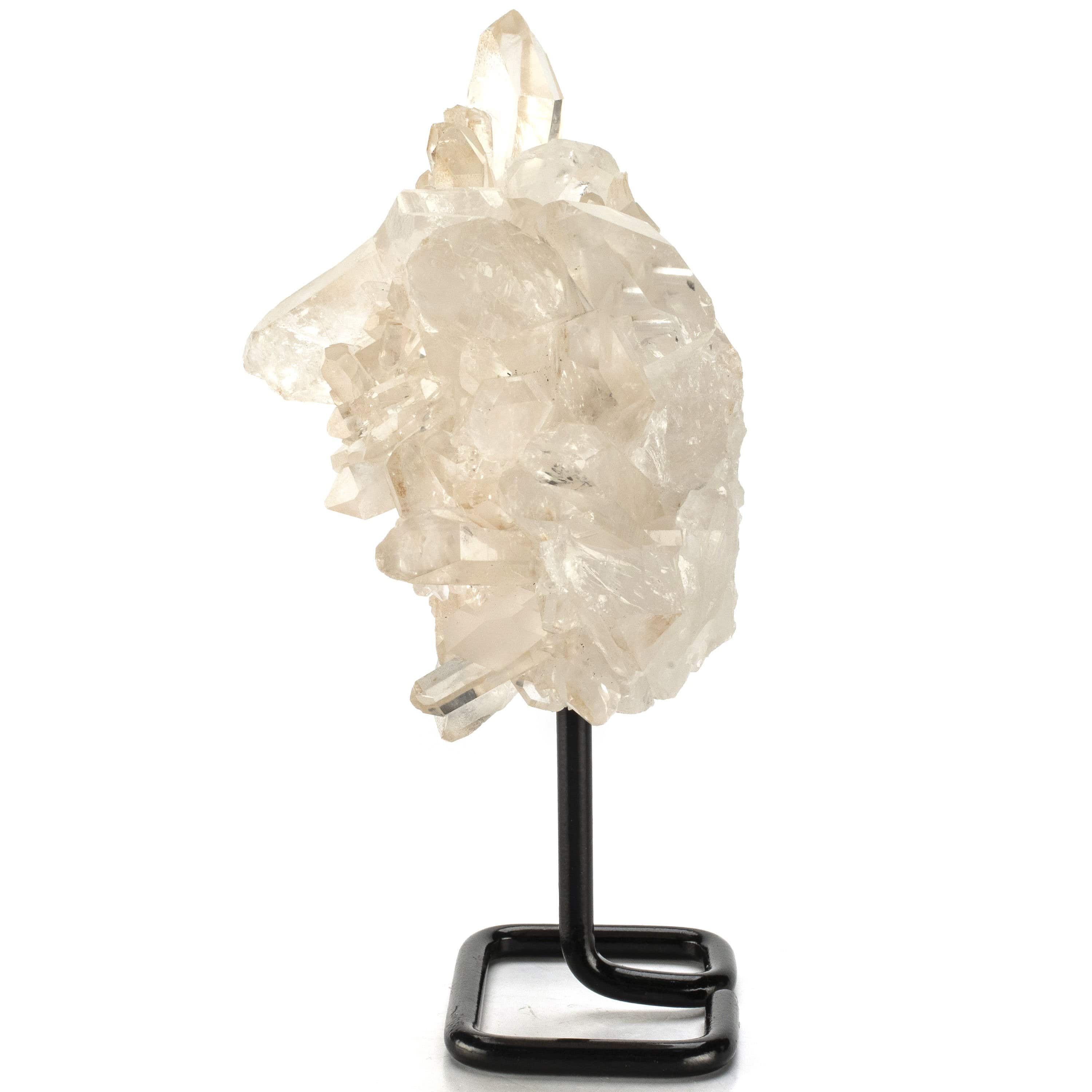 Kalifano Quartz Brazilian Clear Quartz Cluster on Stand - 1.5 lbs QC300