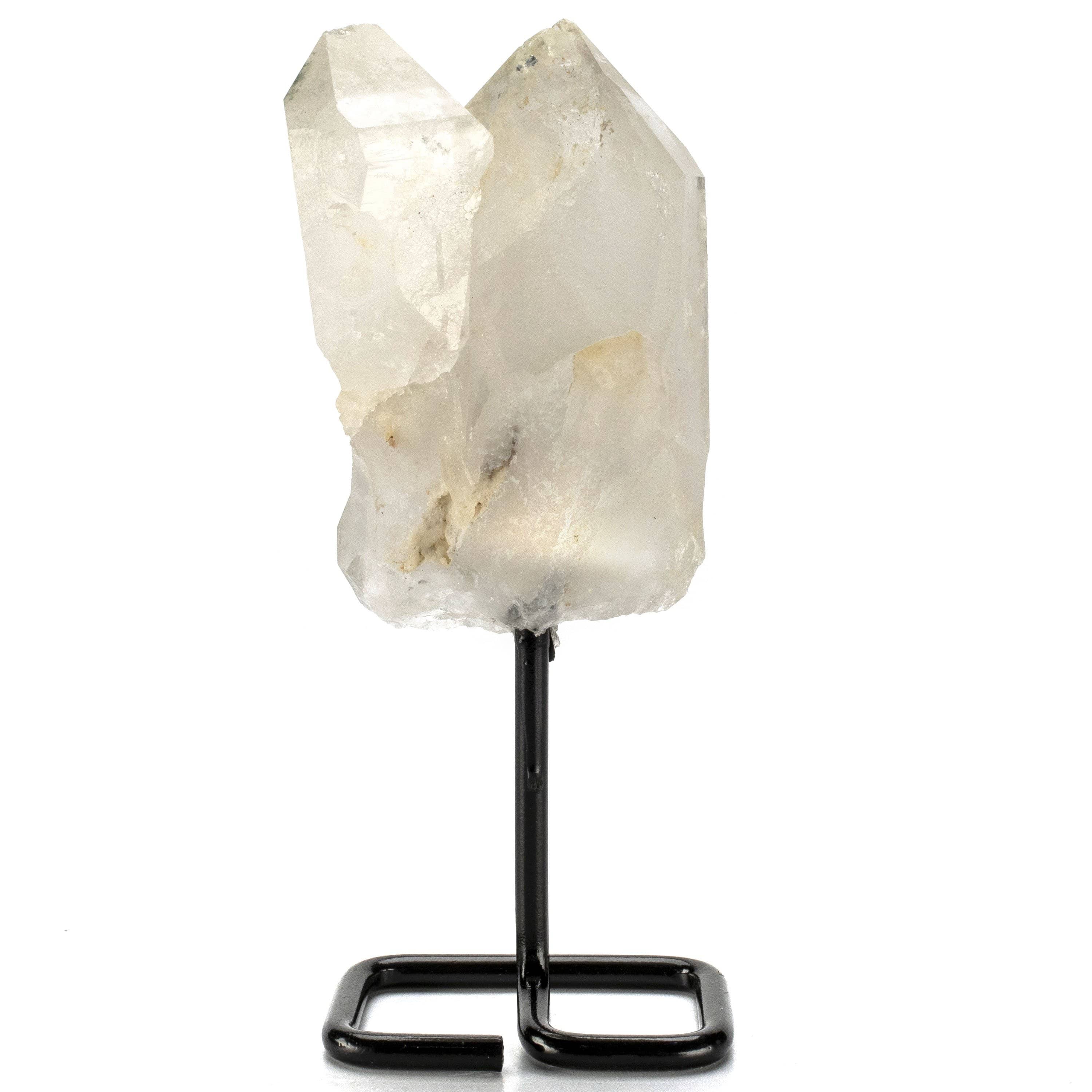 Kalifano Quartz Brazilian Clear Quartz Point on Stand - 1.5 lbs QCP300