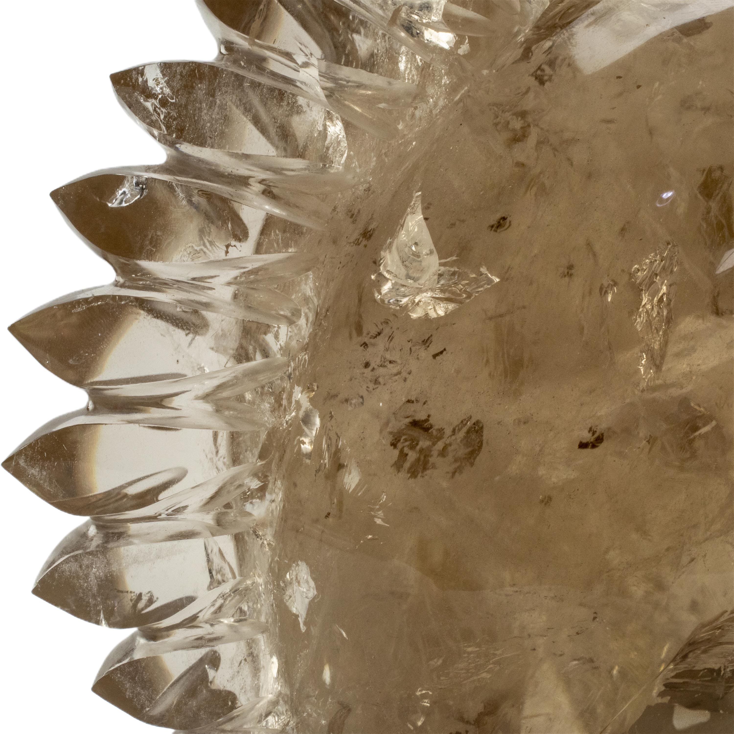 KALIFANO Quartz Citrine Skull Caving 10.5" / 16 lbs SK30000-SC.001