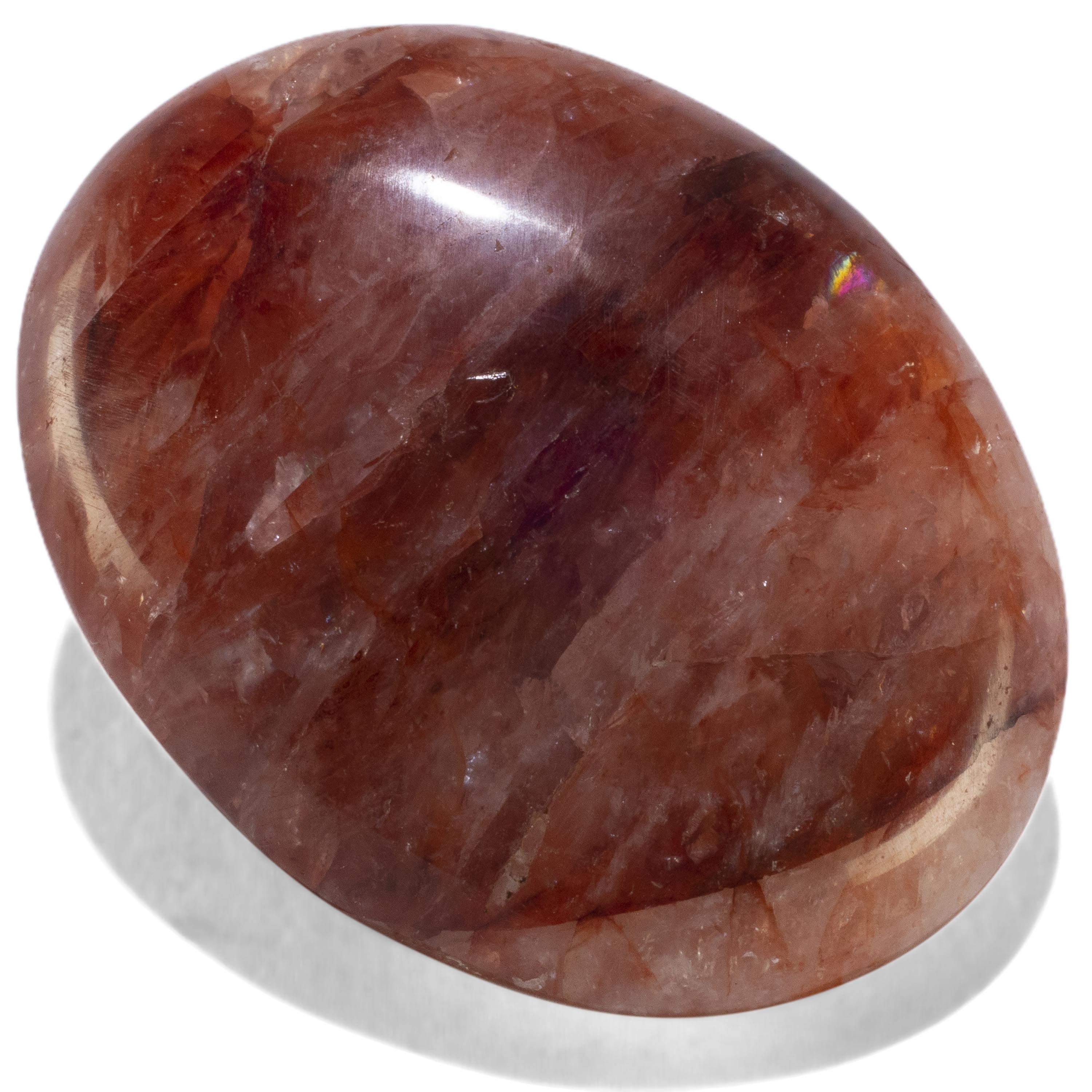 KALIFANO Quartz Fire Quartz Palm Stone PS60-FQ