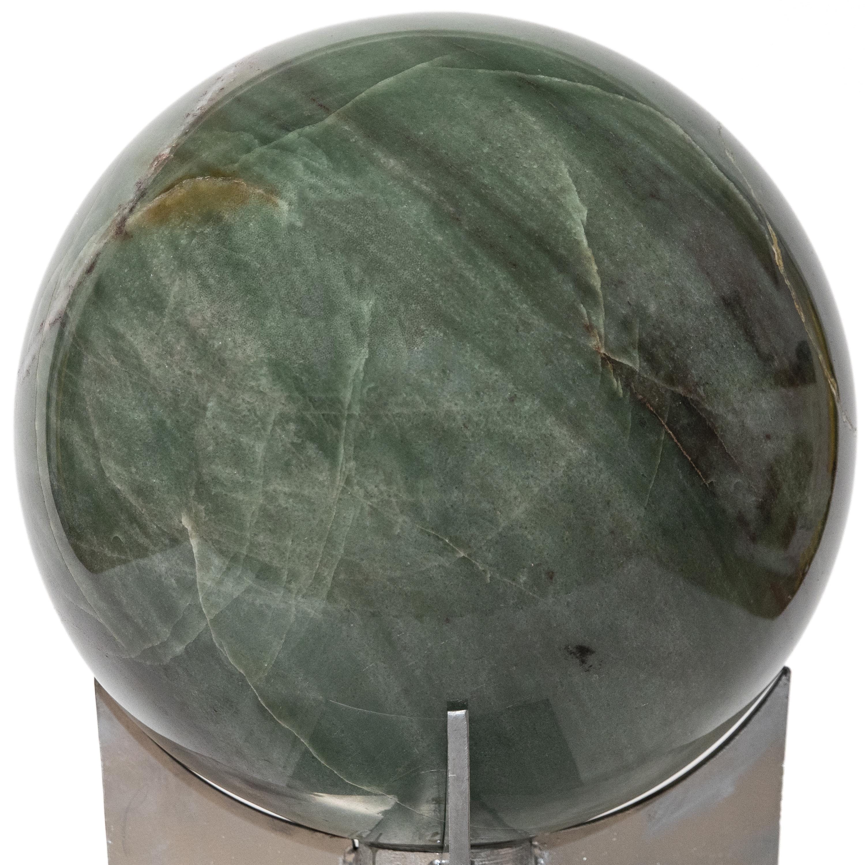 Kalifano Quartz Green Quartz Sphere - 242 lbs / 16" diameter SPGQ30000.001