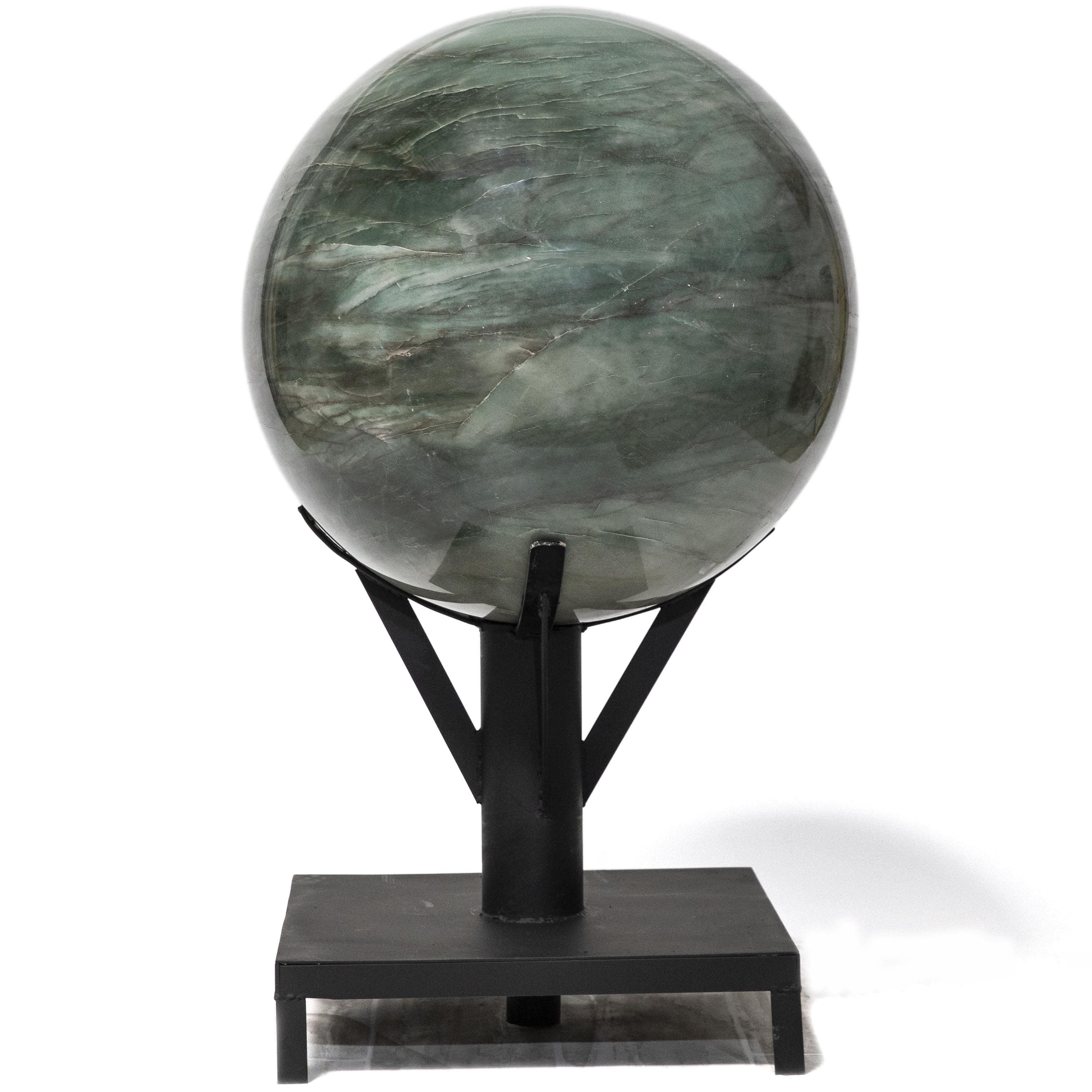 Kalifano Quartz Green Quartz Sphere - 998 lbs / 28" diameter SPGQ136000.001