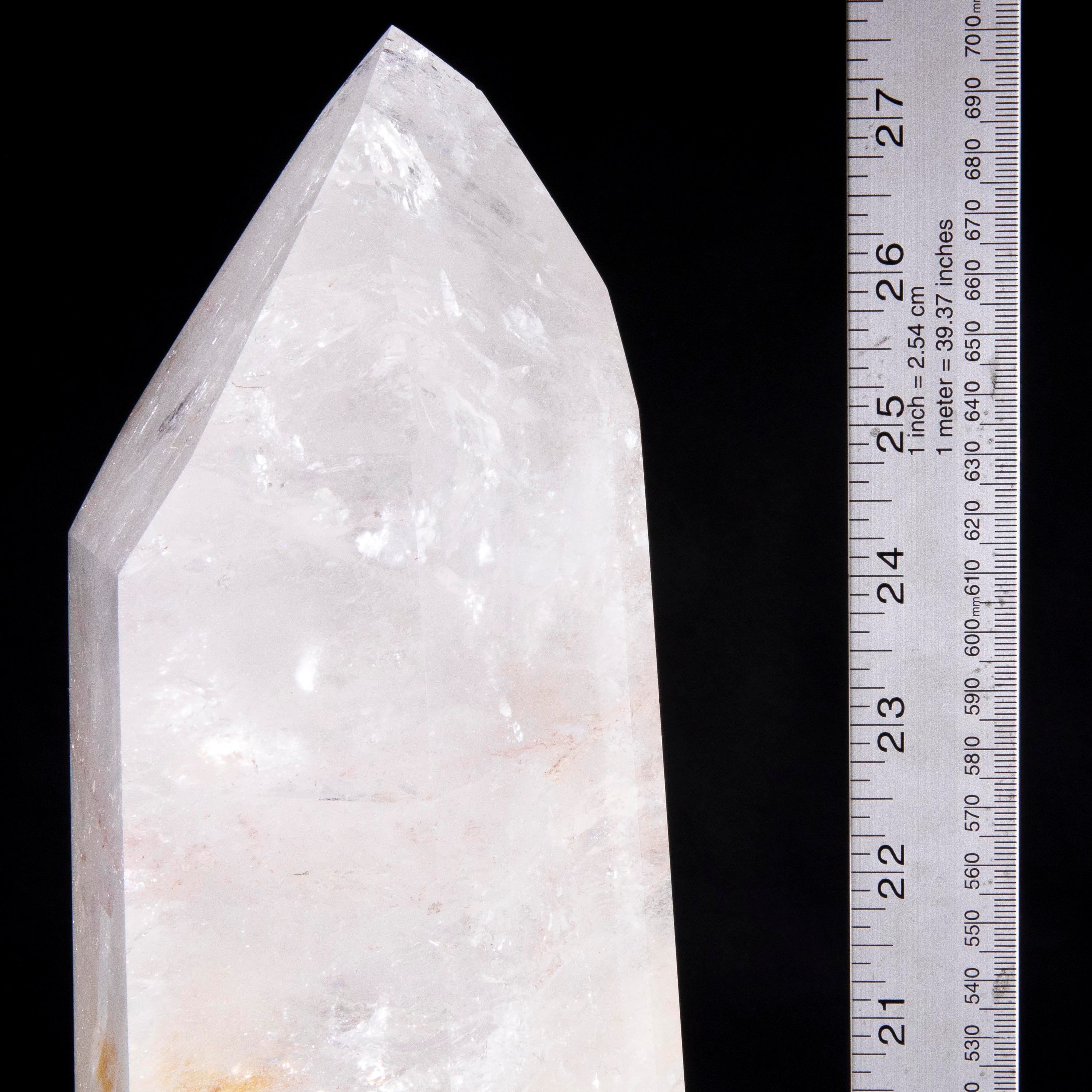 KALIFANO Quartz Natural Brazilian Clear Quartz Point - 22 kg / 7 lbs QZ19600.001