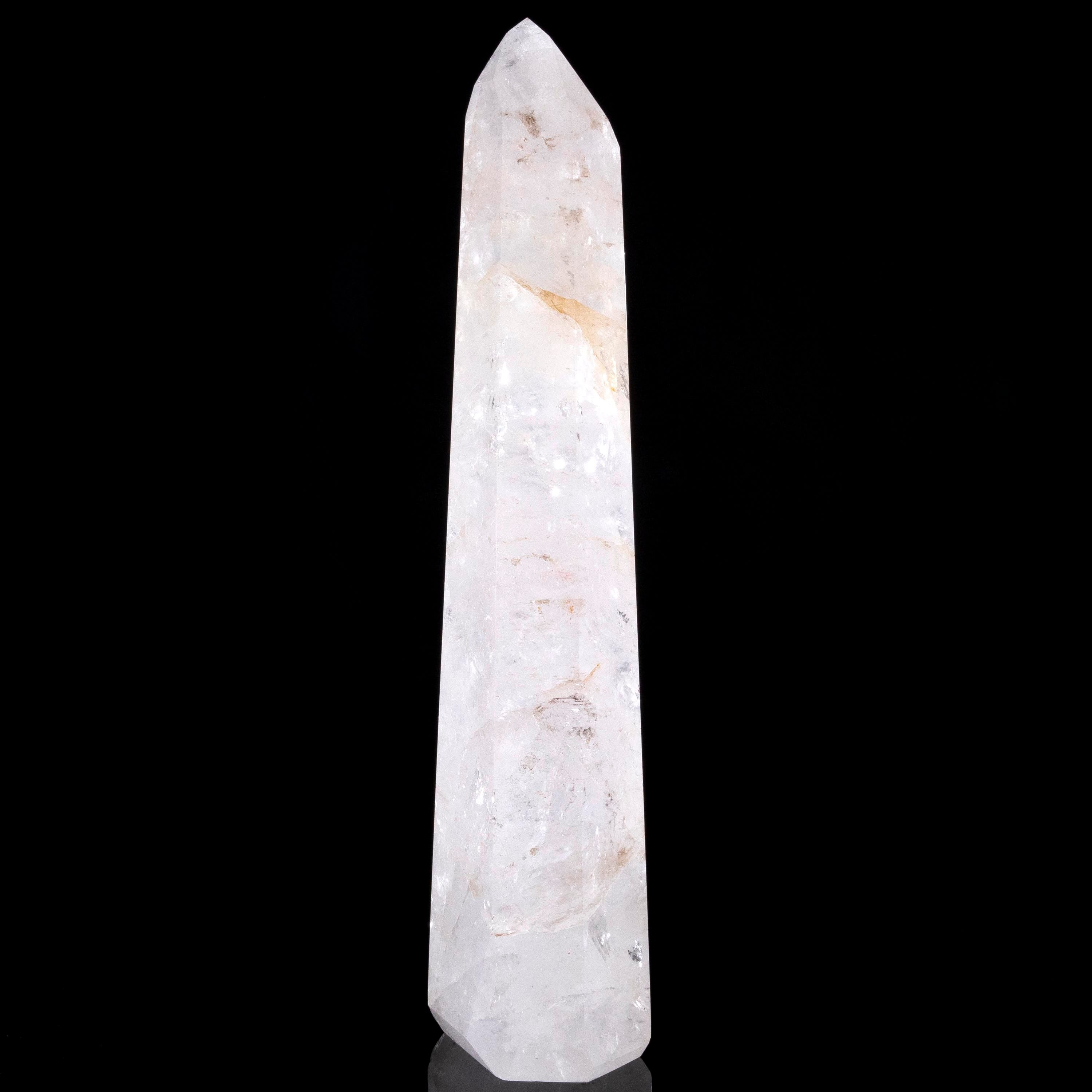 KALIFANO Quartz Natural Brazilian Clear Quartz Point - 22 kg / 7 lbs QZ19600.001