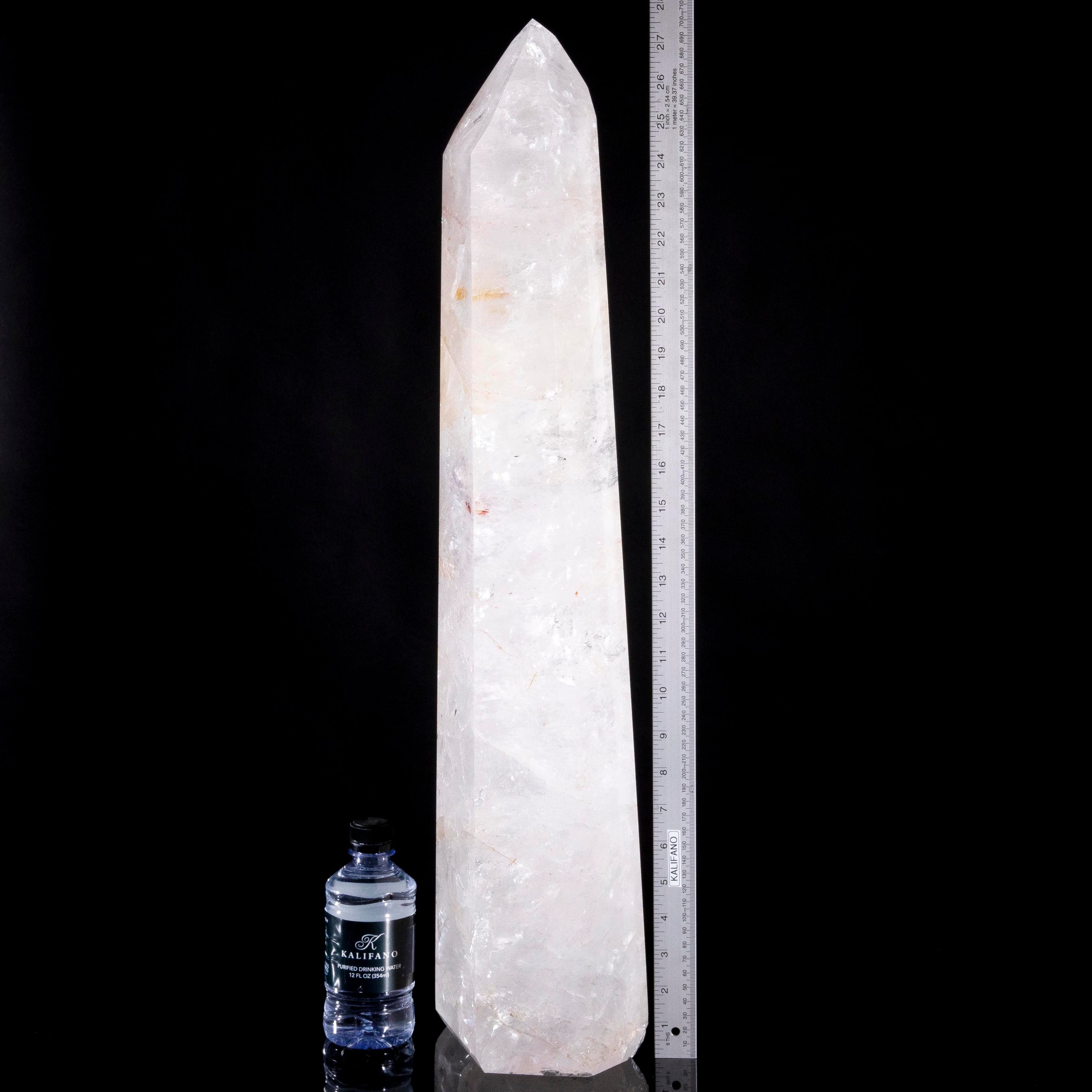 KALIFANO Quartz Natural Brazilian Clear Quartz Point - 22 kg / 7 lbs QZ19600.001