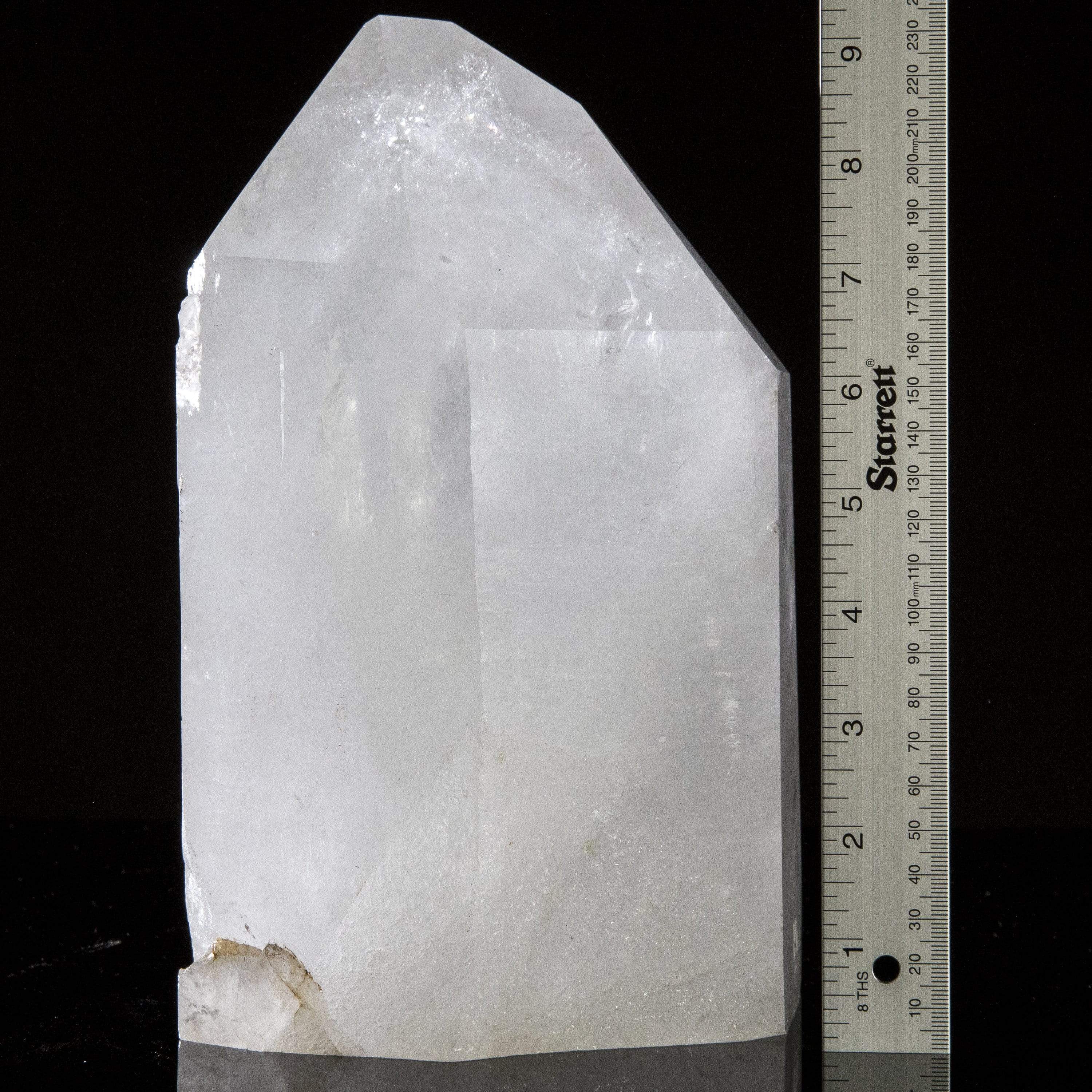 Kalifano Quartz Natural Brazilian Clear Quartz Point - 9.5 in / 7,640 g Q1200.004