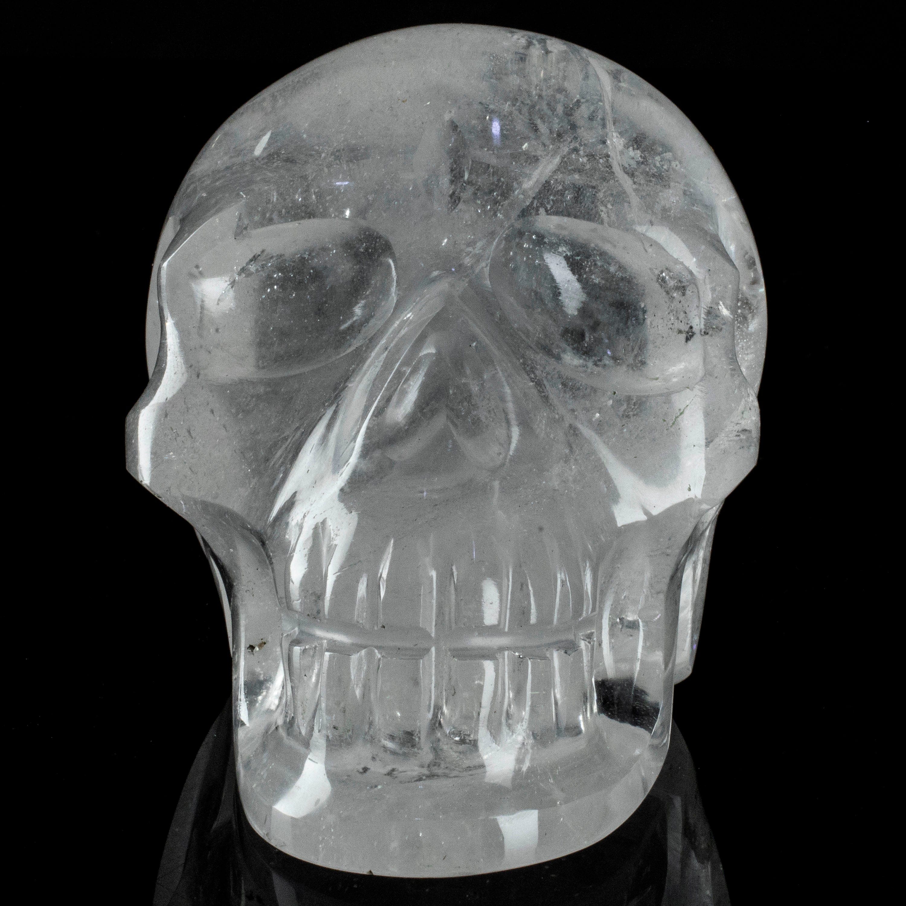 Kalifano Quartz Natural Brazilian Quartz Skull Carving - 3 in. SK2400.001