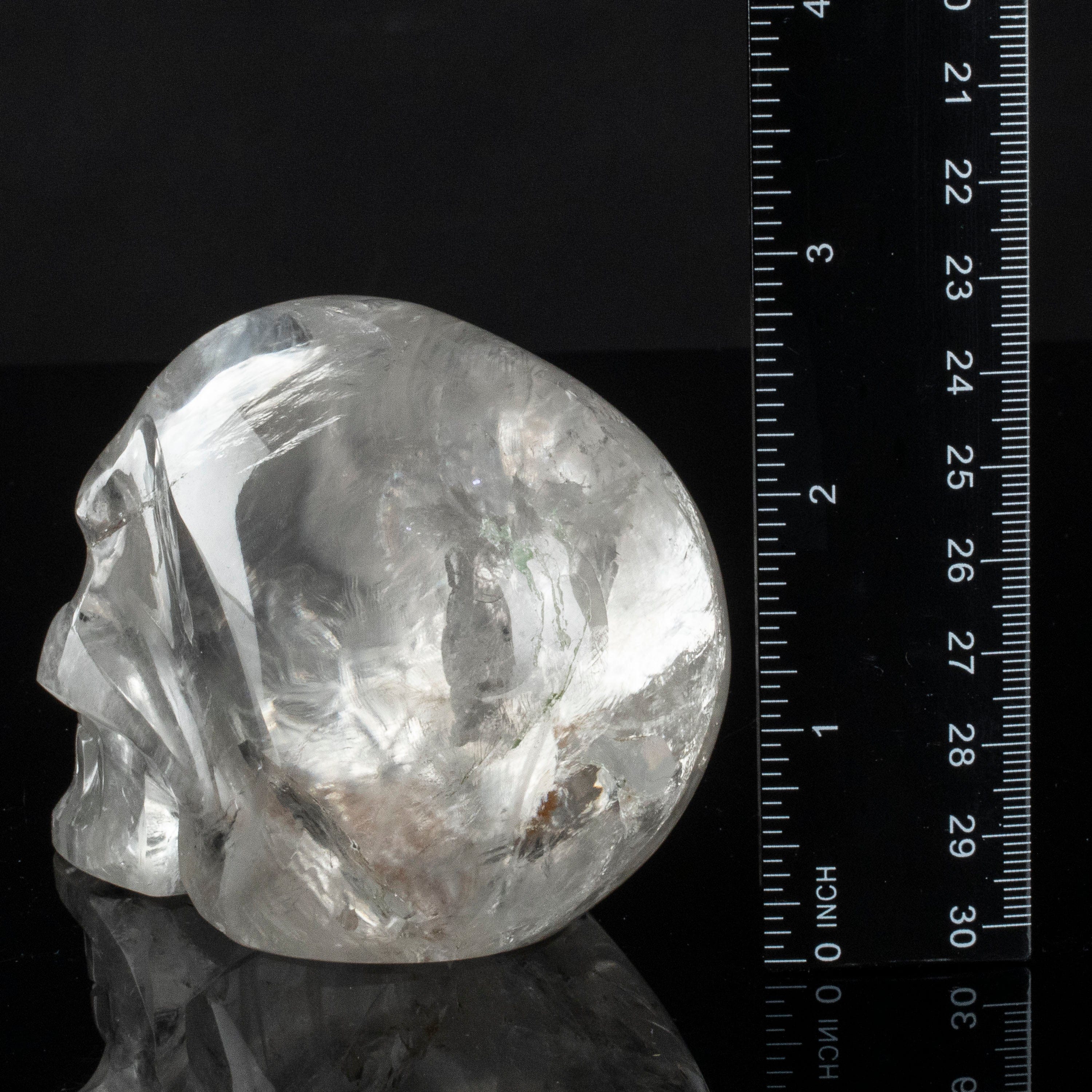 Kalifano Quartz Natural Brazilian Quartz Skull Carving - 3 in. SK2400.002