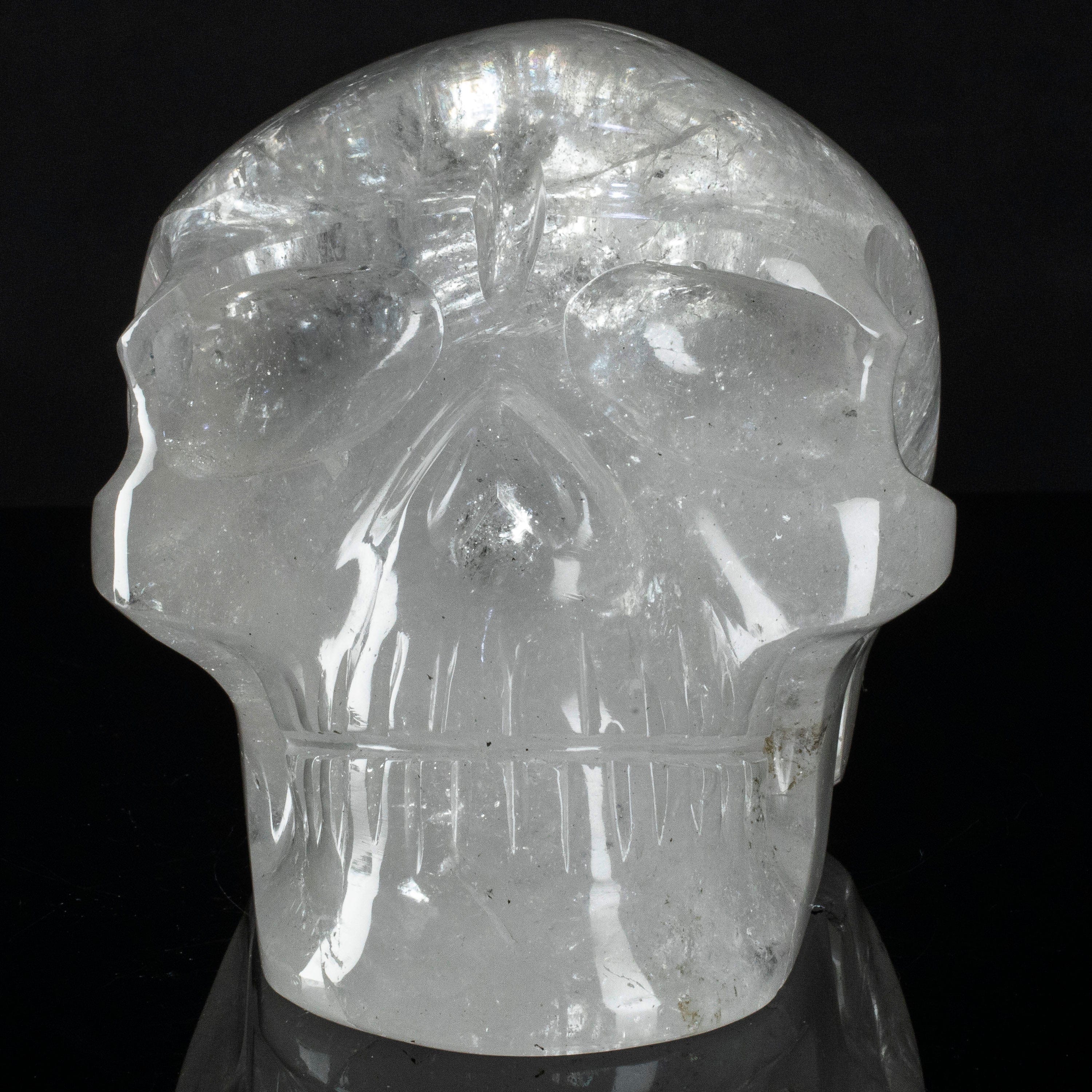 Kalifano Quartz Natural Brazilian Quartz Skull Carving - 7 in. SK7600.001