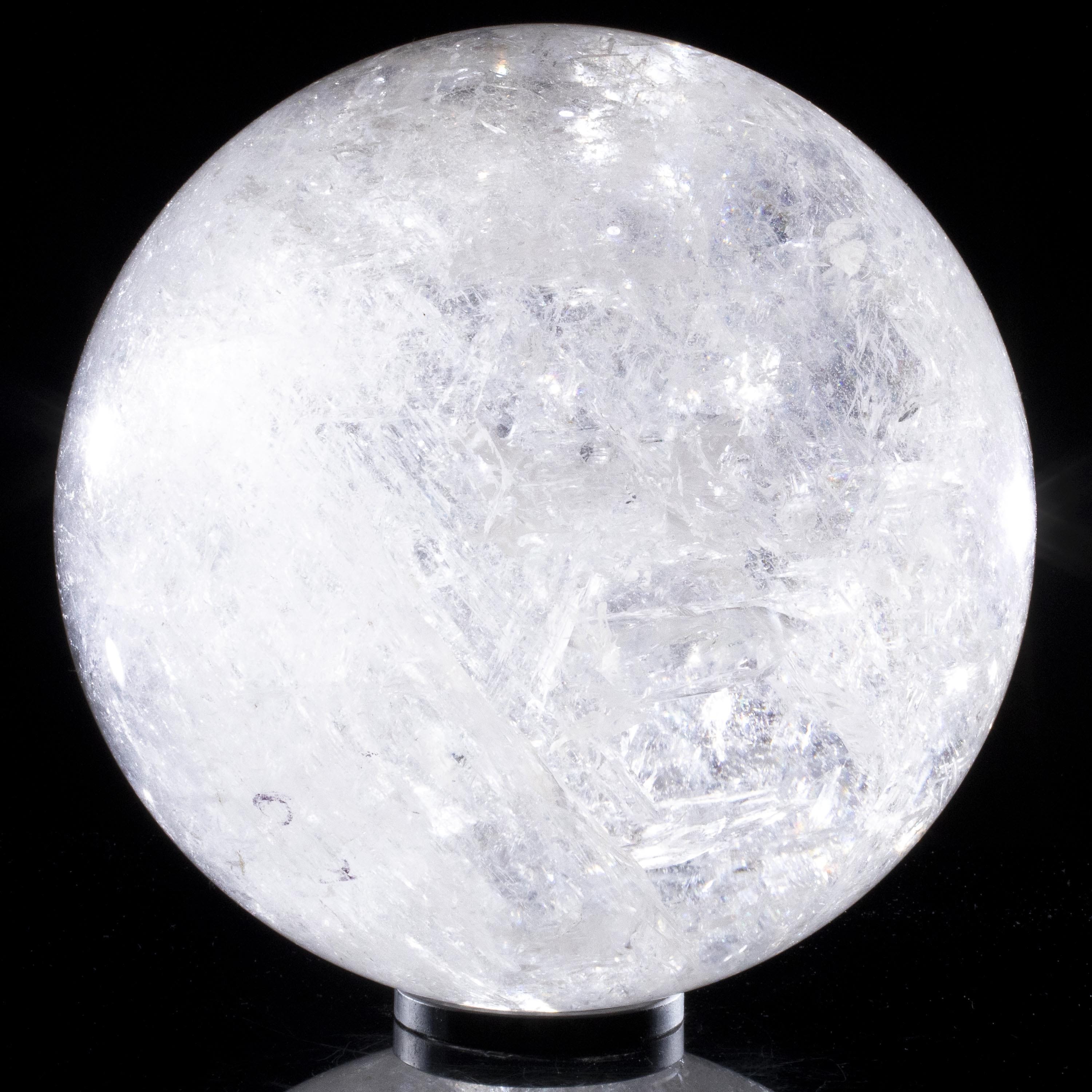 Kalifano Quartz Natural Brazilian Quartz Sphere Carving - 12 in. / 78 lbs SQ98000.003