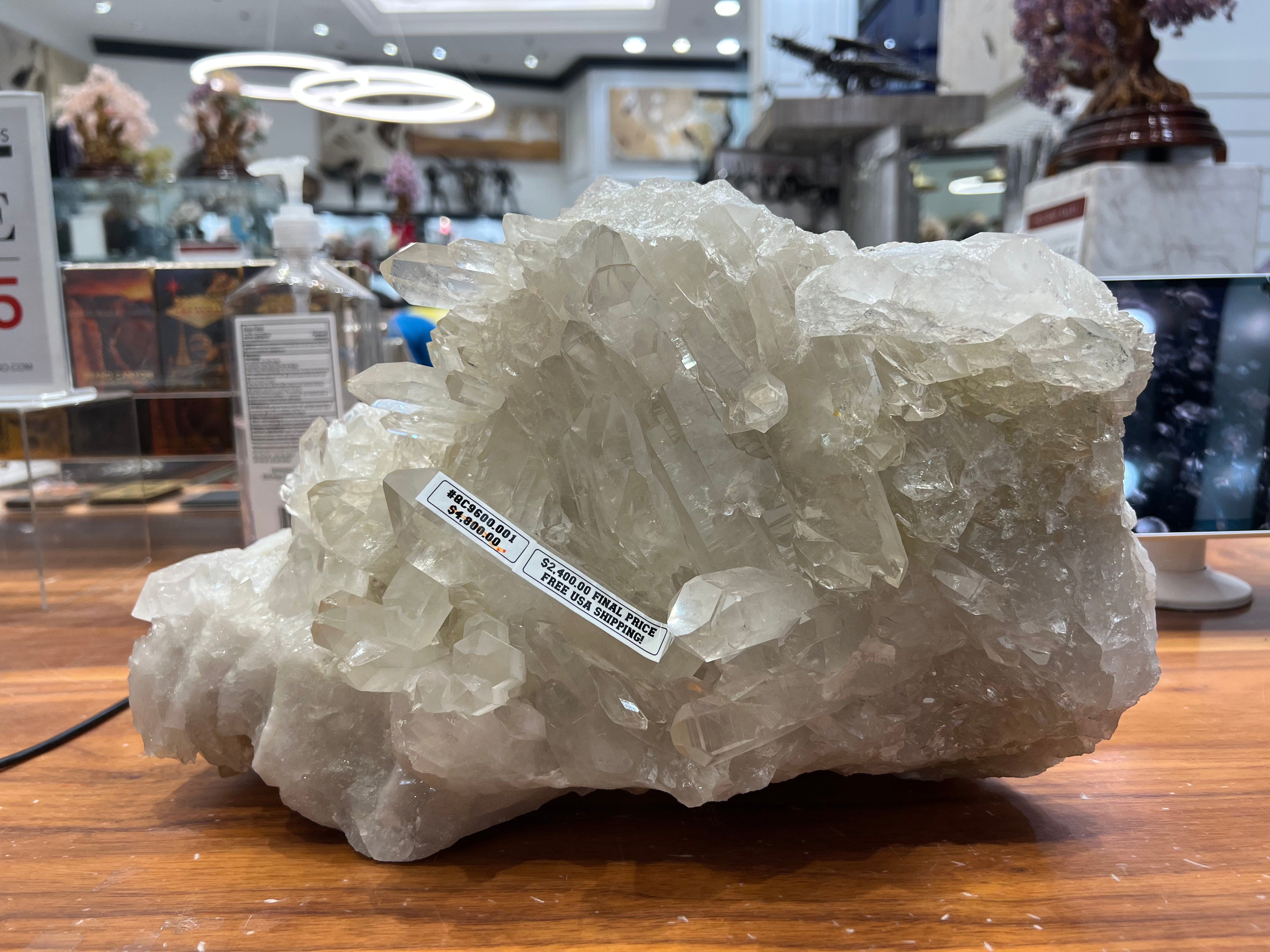 Kalifano Quartz Natural Crystal Quartz Cluster - 15" / 27.4 lbs QC9600.001