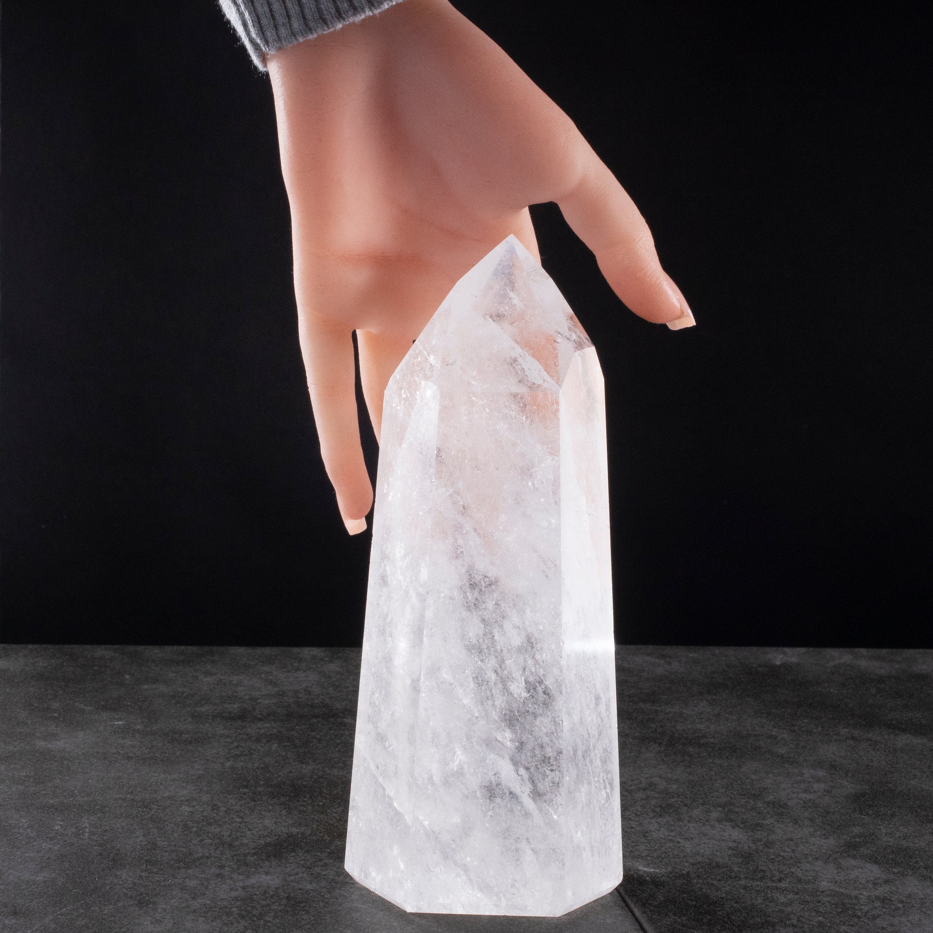 Kalifano Quartz Natural Quartz Obelisk from Brazil - 1,000 - 1,249 grams QZ1500