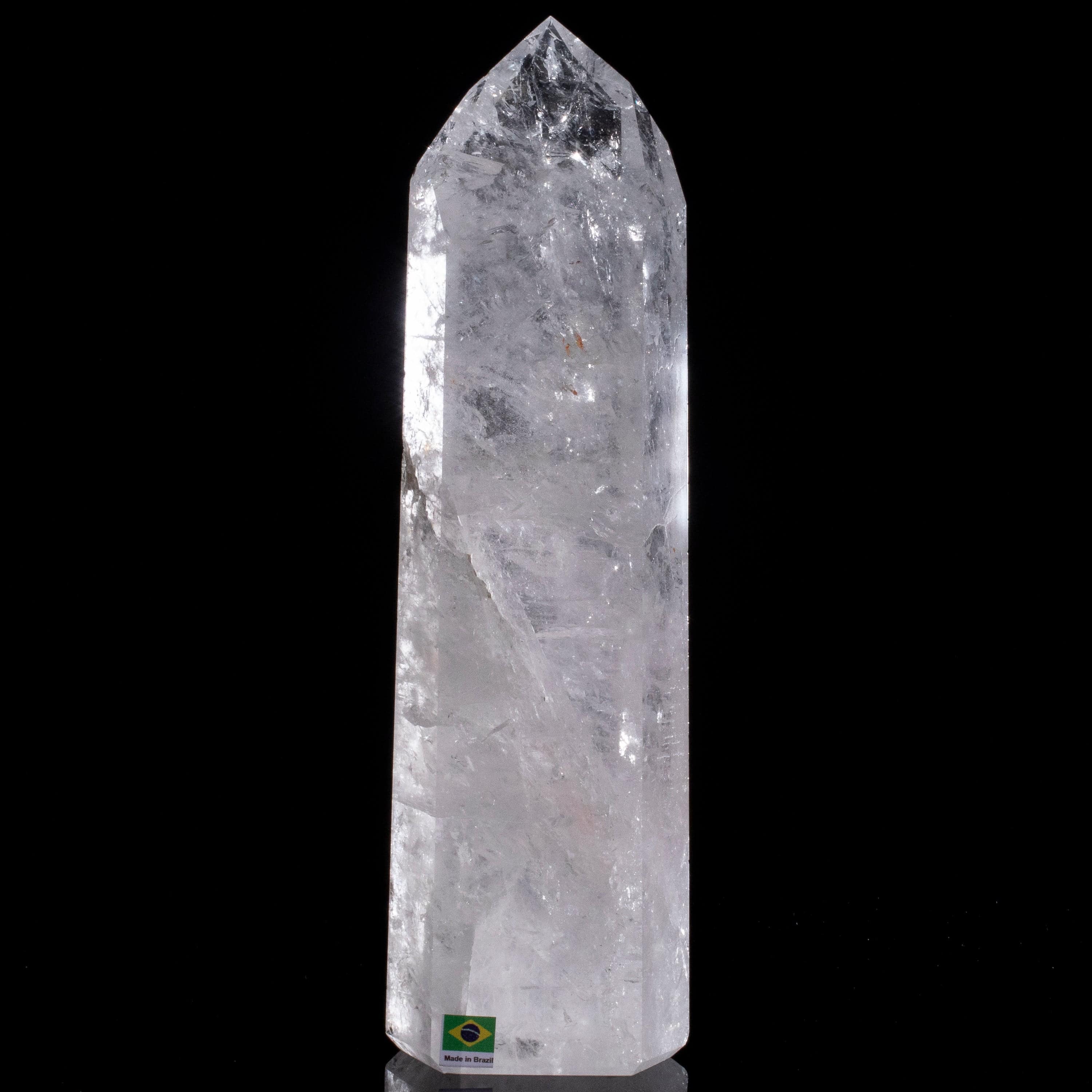 Kalifano Quartz Natural Quartz Obelisk from Brazil - 11.5" / 2,010 grams QZ3000.001