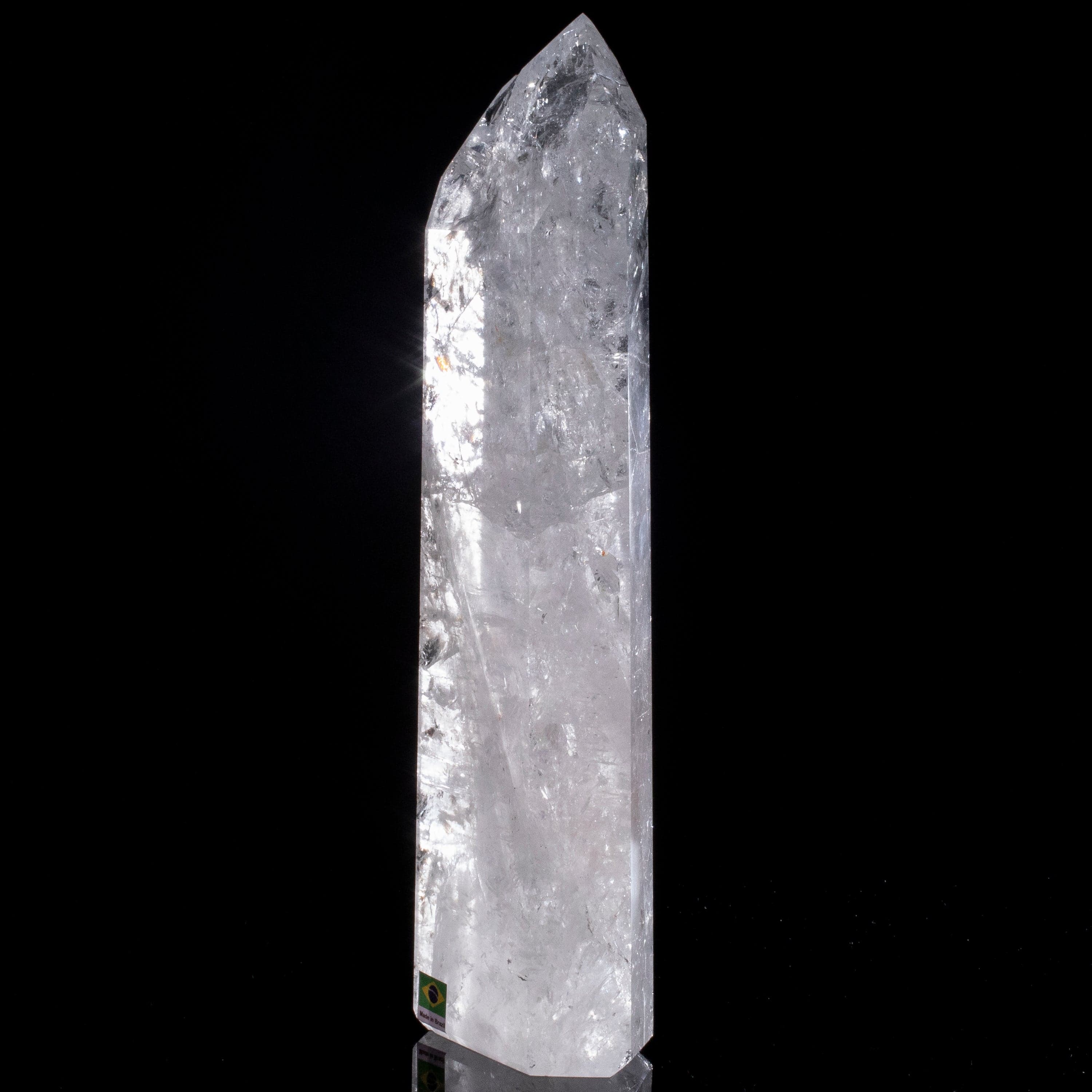 Kalifano Quartz Natural Quartz Obelisk from Brazil - 11.5" / 2,010 grams QZ3000.001