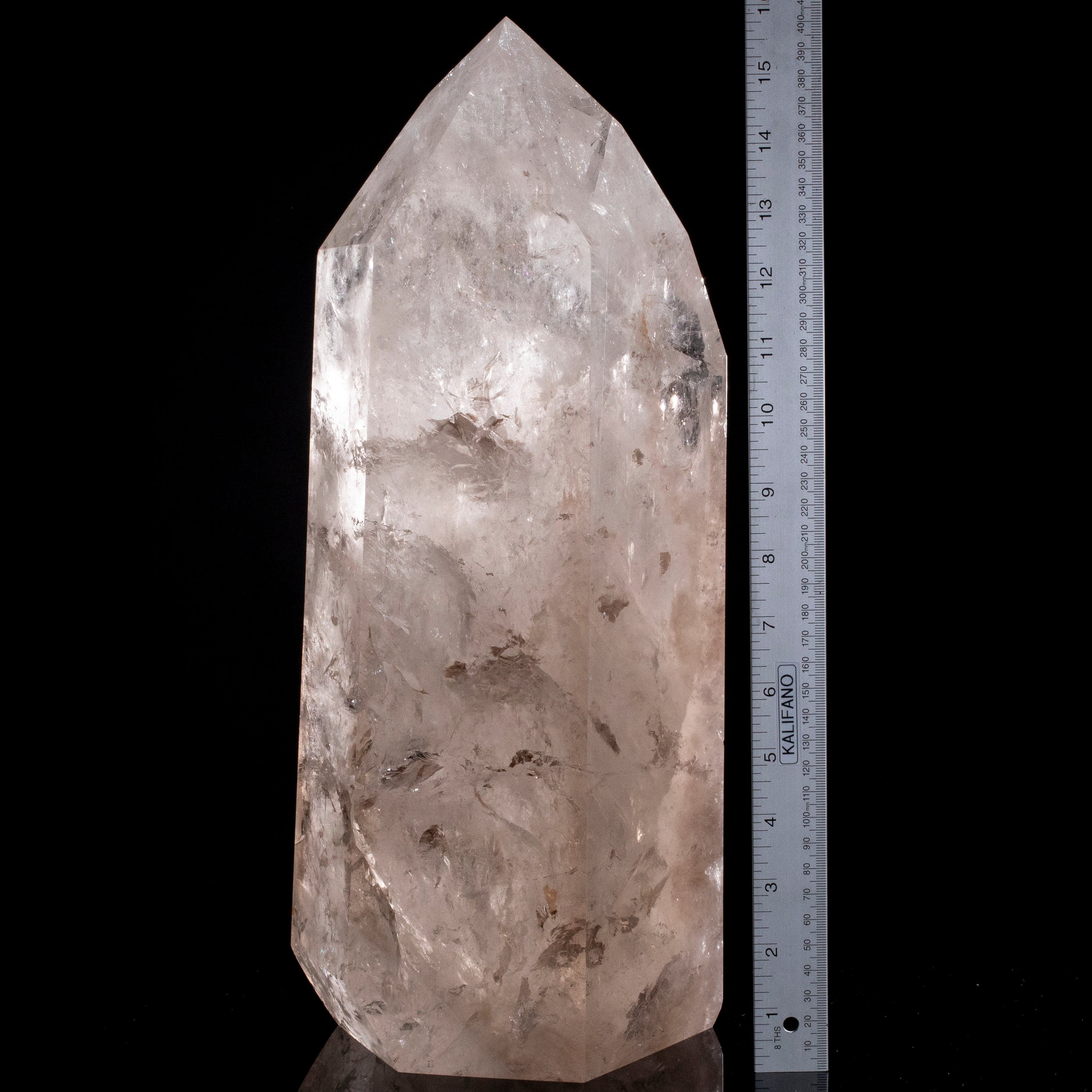 Kalifano Quartz Natural Quartz Obelisk from Brazil - 16" / 33 lbs QZ18000.002