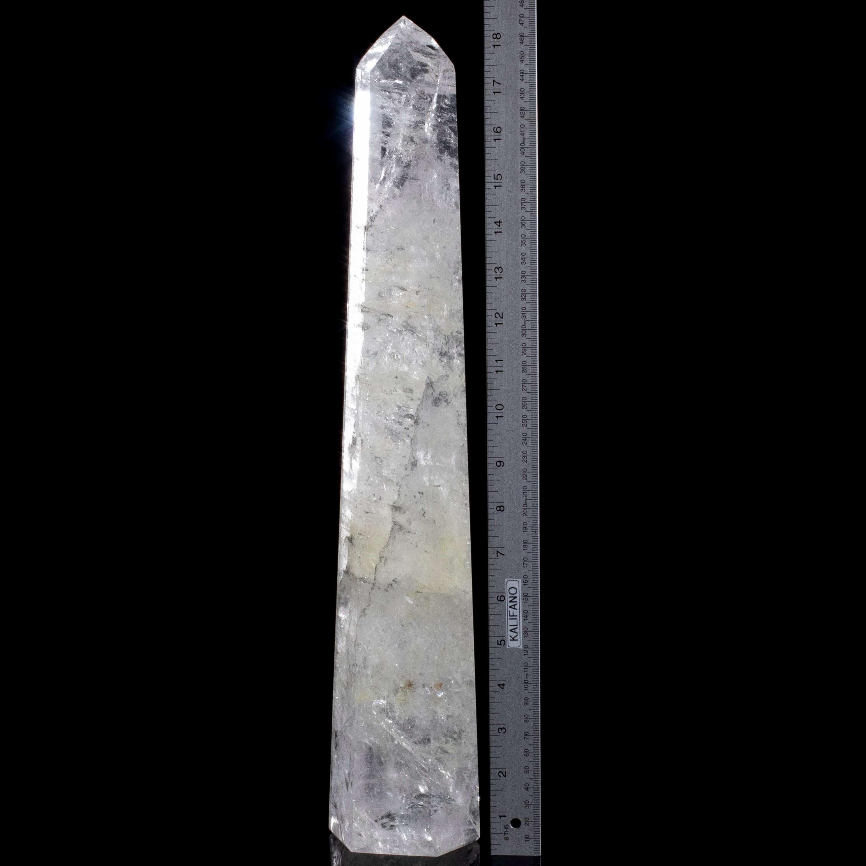 Kalifano Quartz Natural Quartz Obelisk from Brazil - 18.5" / 4,100 grams QZ6000.003