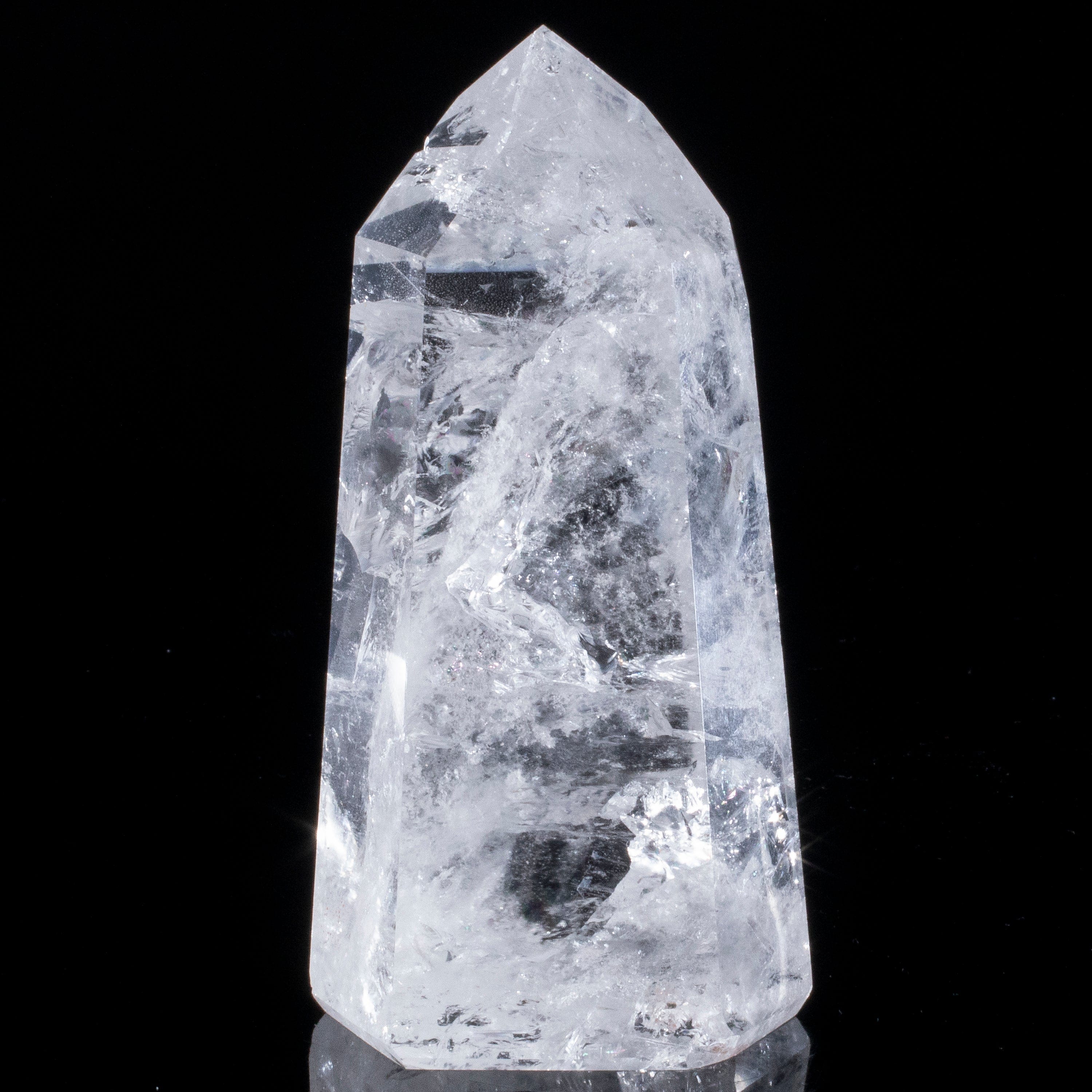 Kalifano Quartz Natural Quartz Obelisk from Brazil - 400 - 499 grams QZ600