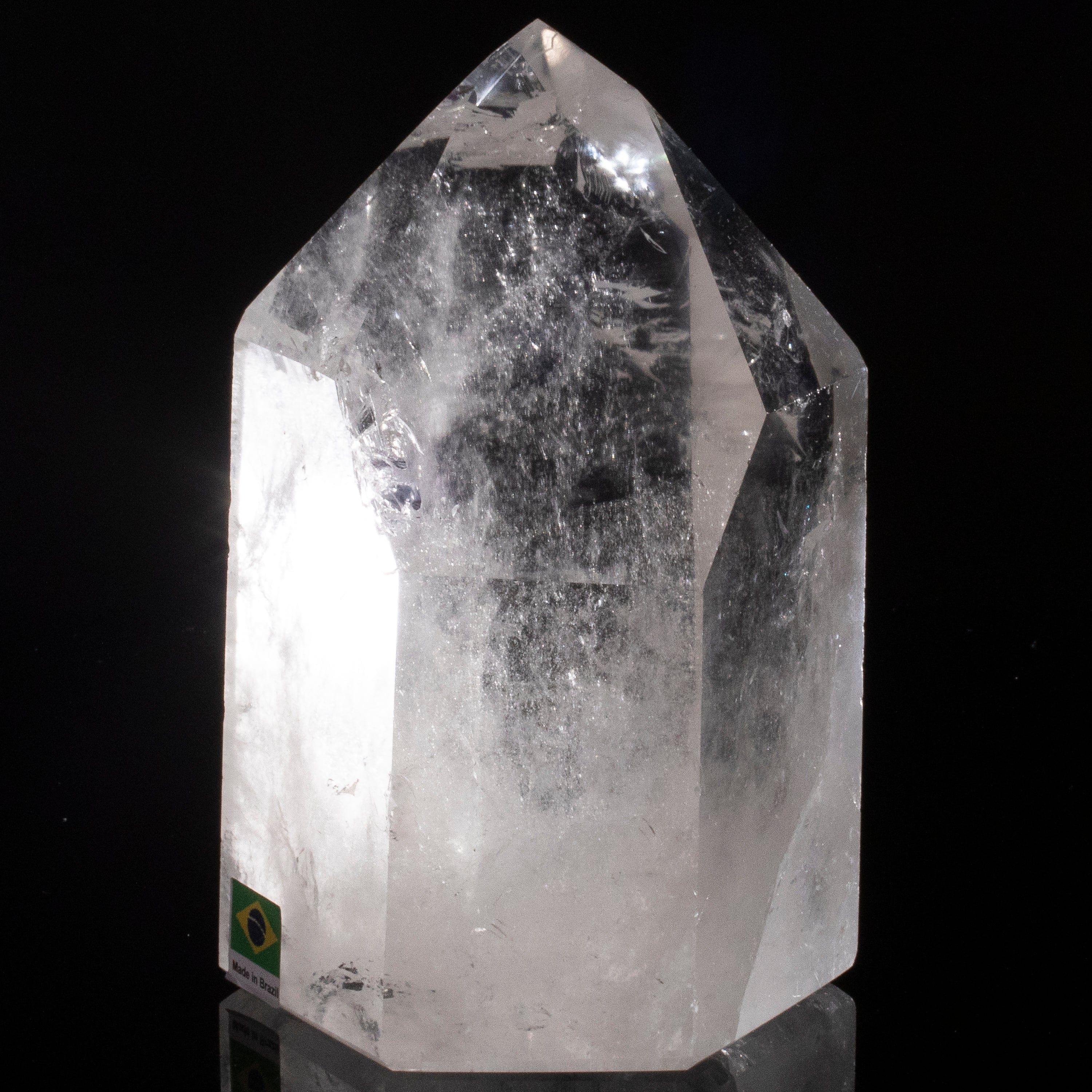 Kalifano Quartz Natural Quartz Obelisk from Brazil - 5.5" / 1,280 grams QZ1800.017