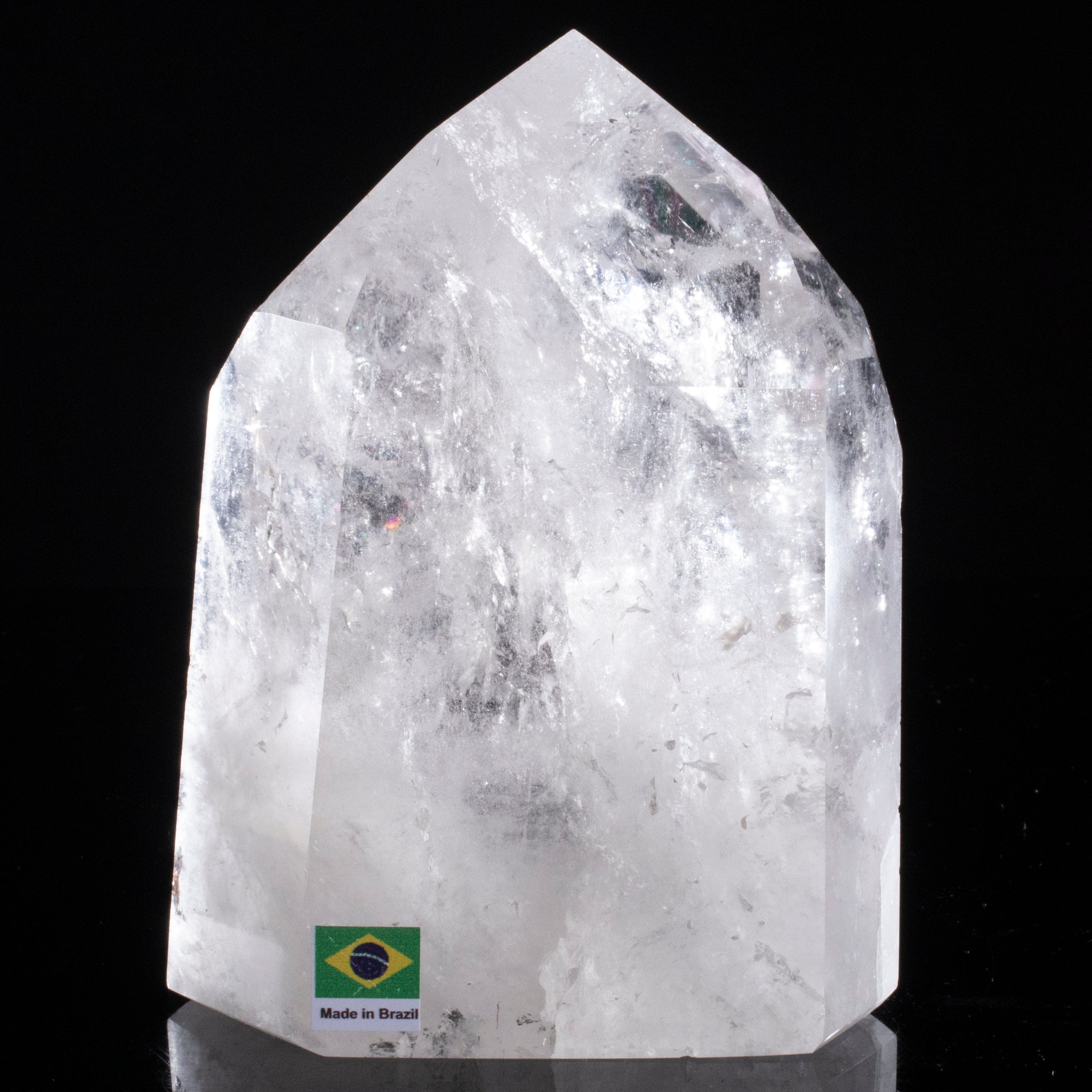 Kalifano Quartz Natural Quartz Obelisk from Brazil - 5.5" / 1,408 grams QZ1800.015