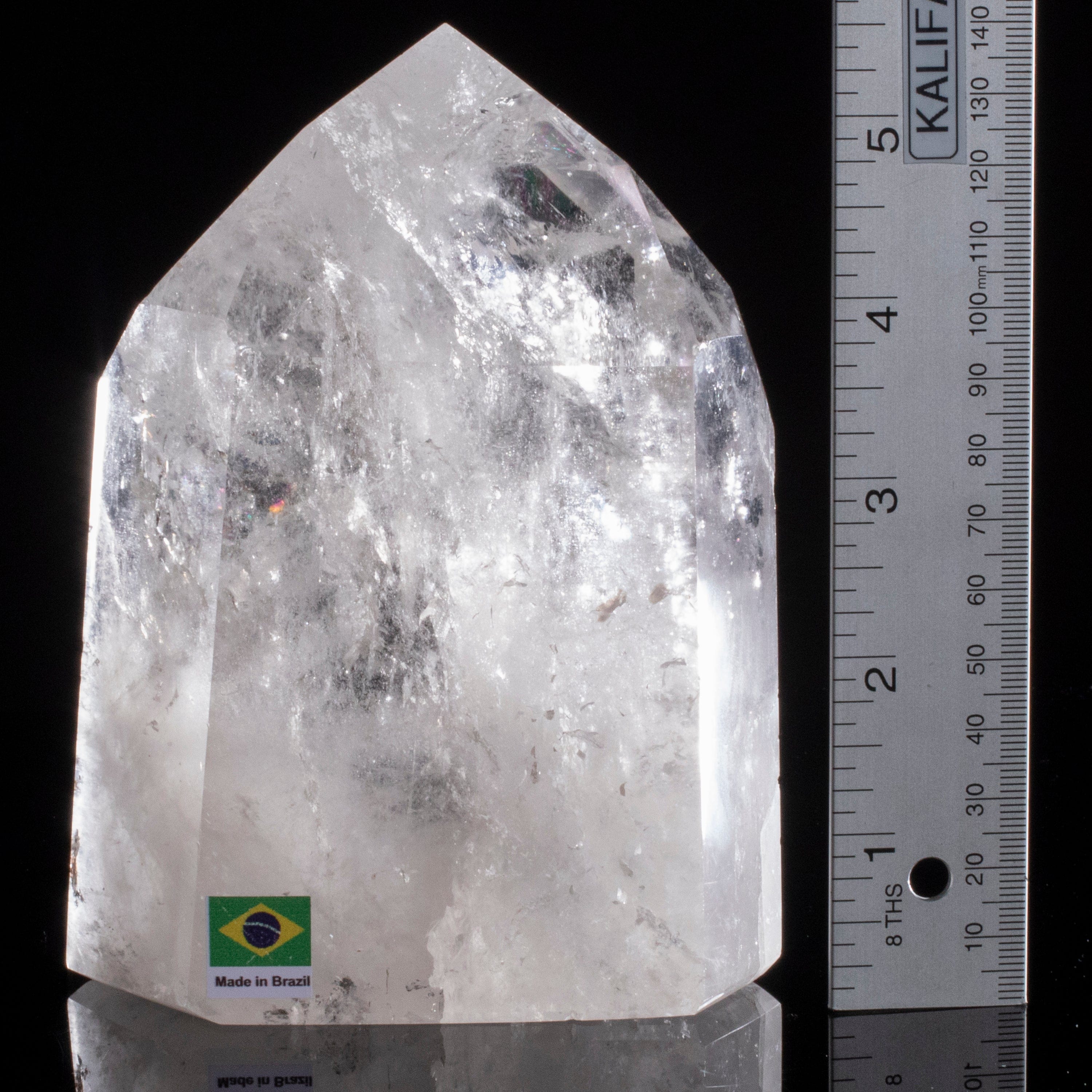 Kalifano Quartz Natural Quartz Obelisk from Brazil - 5.5" / 1,408 grams QZ1800.015