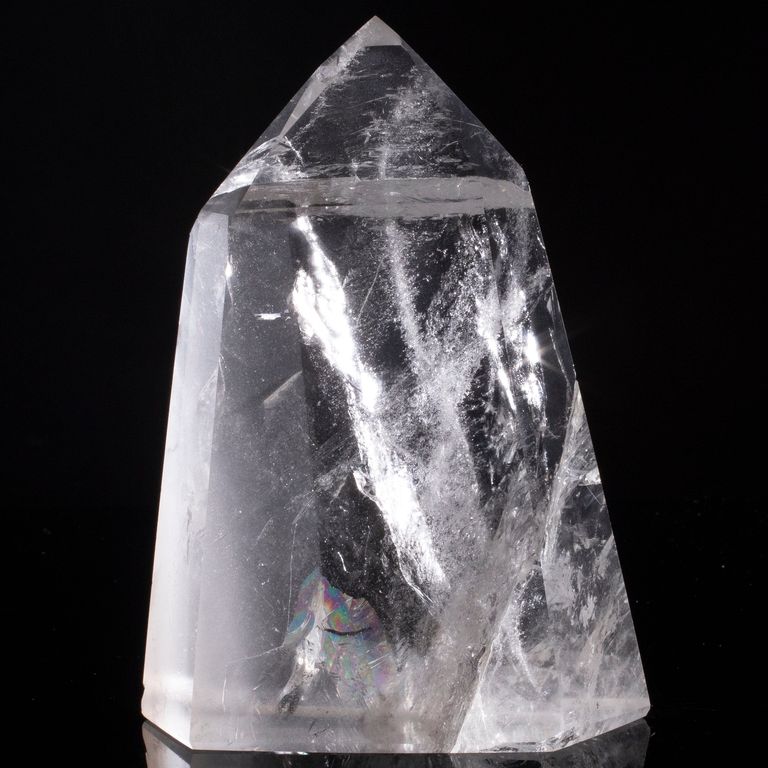 Kalifano Quartz Natural Quartz Obelisk from Brazil - 6" / 1,009 grams QZ1500.012