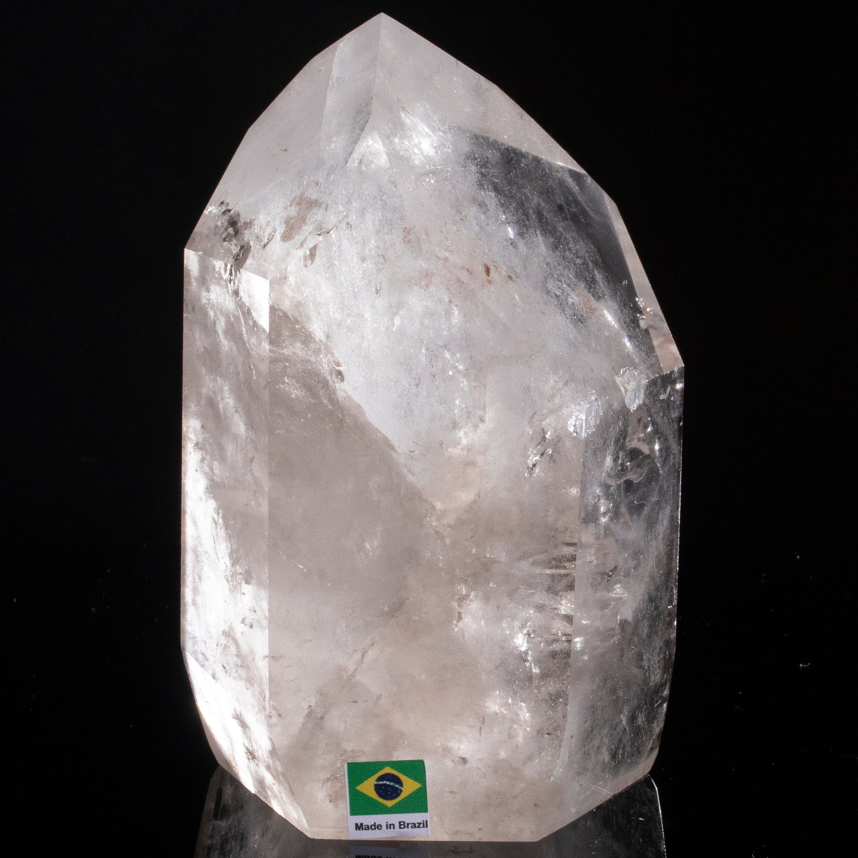 Kalifano Quartz Natural Quartz Obelisk from Brazil - 6" / 1,757 grams QZ2400.002