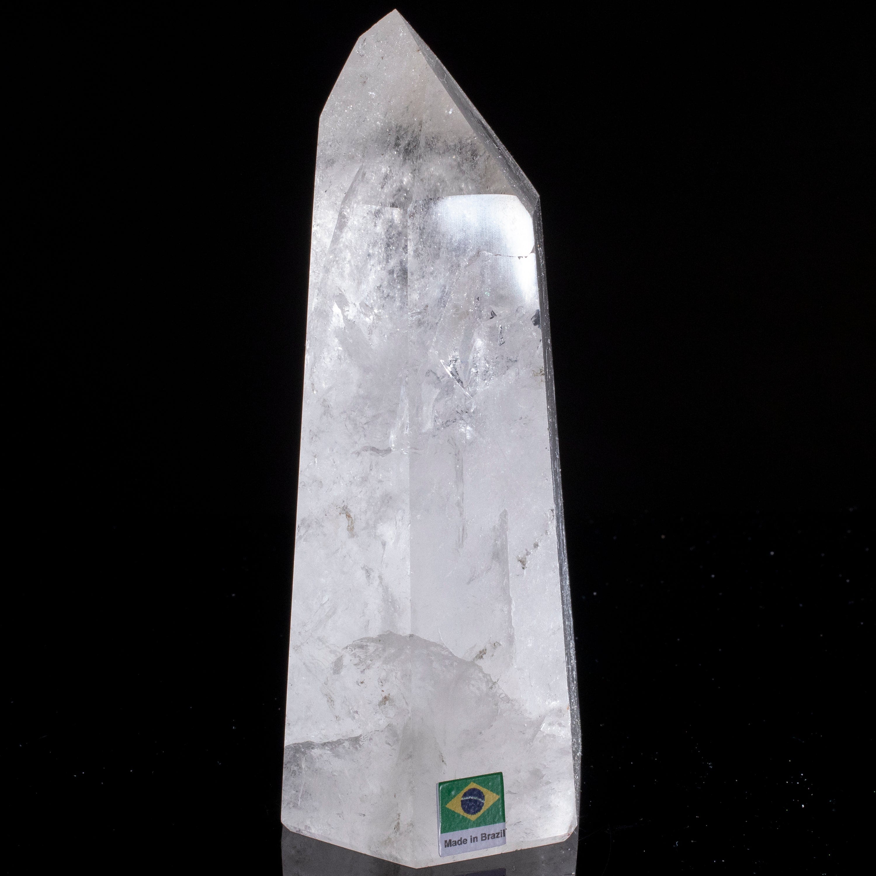 Kalifano Quartz Natural Quartz Obelisk from Brazil - 6.5" / 1,282 grams QZ1800.010