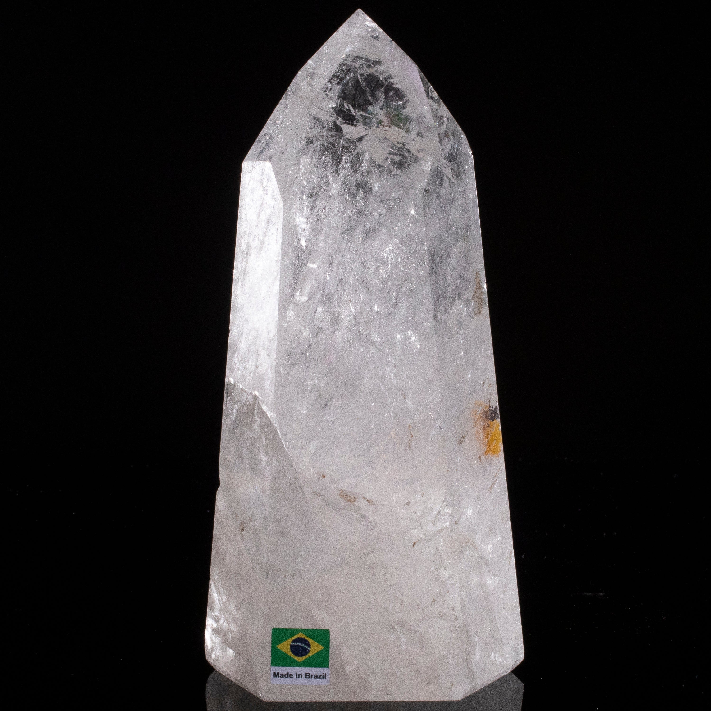 Kalifano Quartz Natural Quartz Obelisk from Brazil - 7" / 1,041 grams QZ1500.020