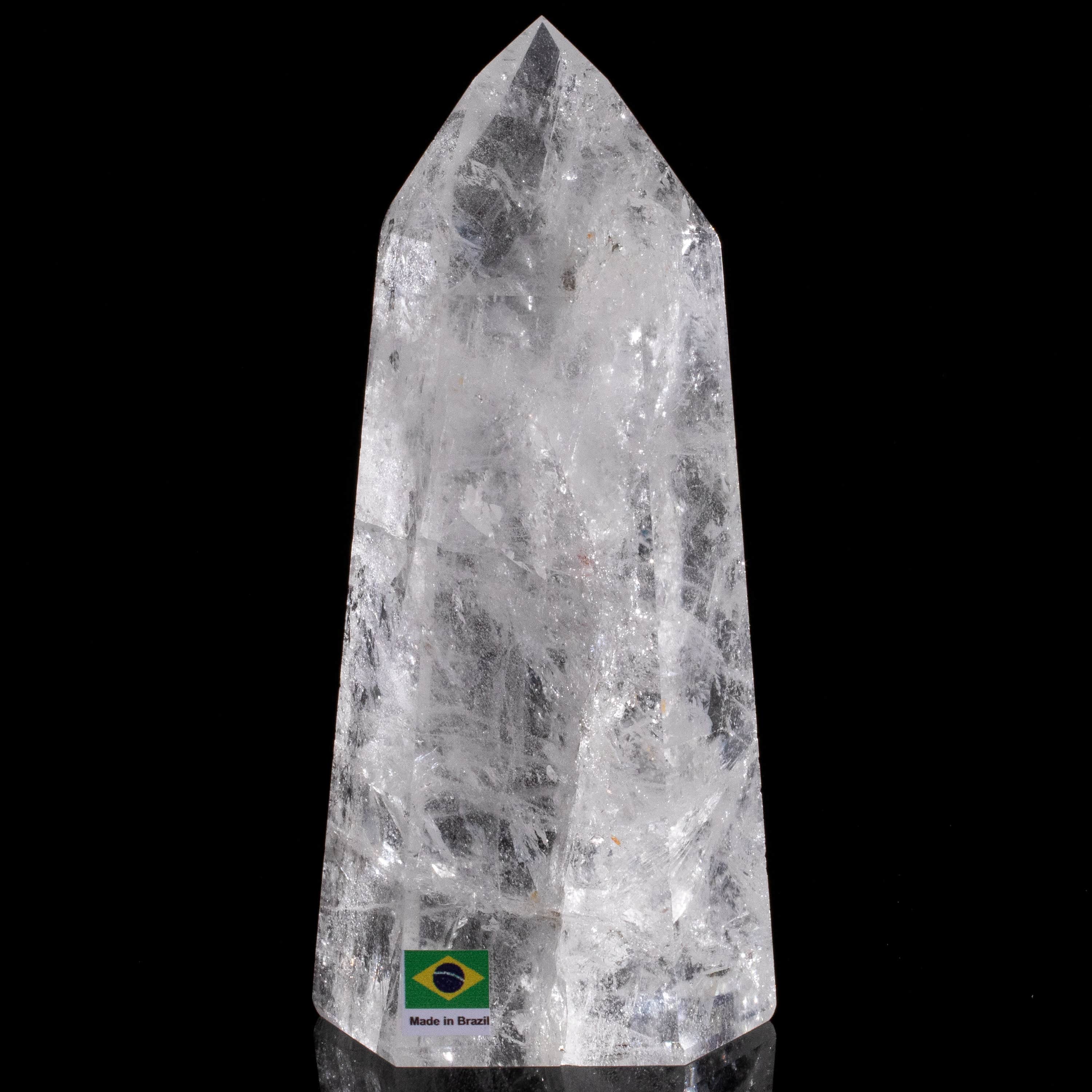 Kalifano Quartz Natural Quartz Obelisk from Brazil - 7" / 1,045 grams QZ1500.006