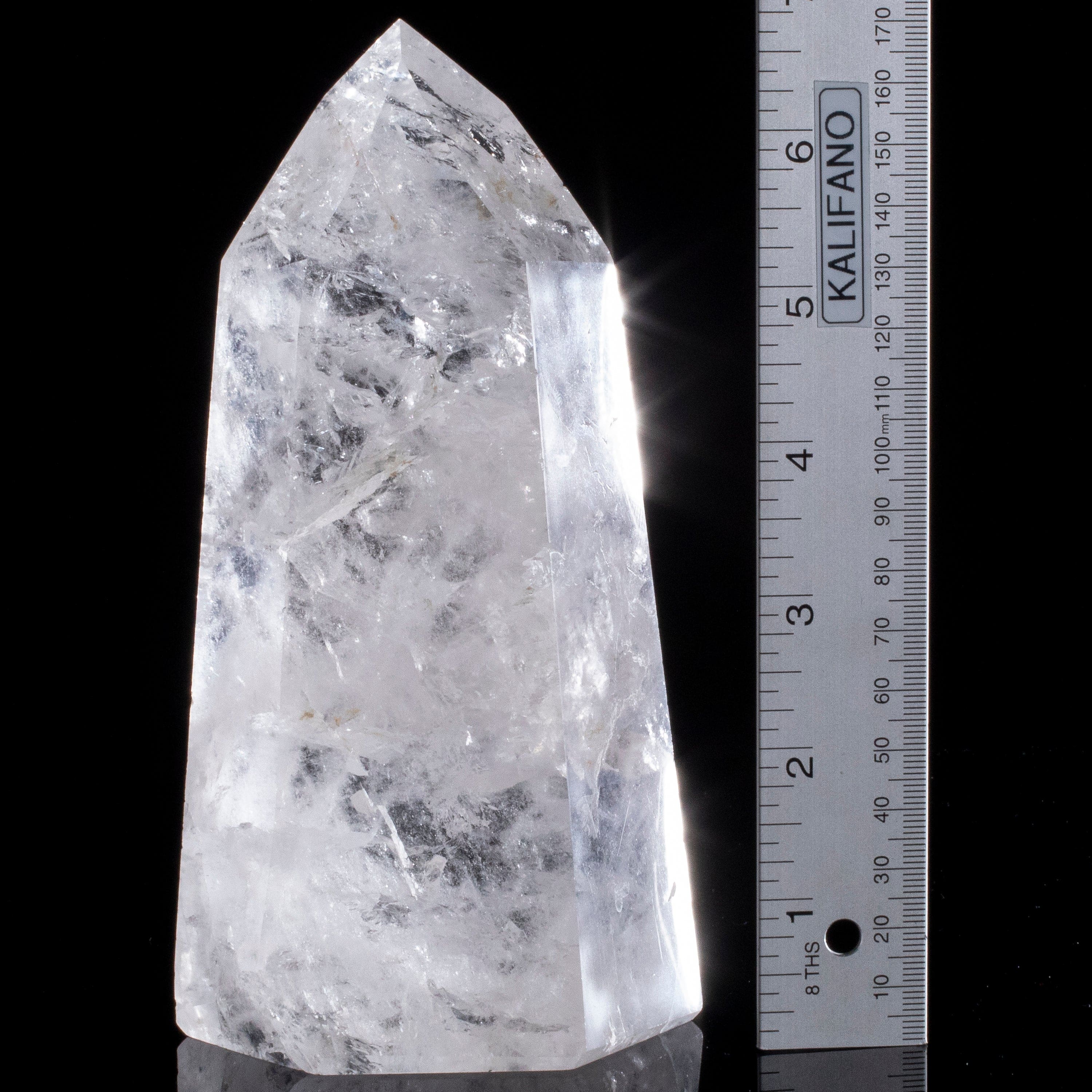 Kalifano Quartz Natural Quartz Obelisk from Brazil - 7" / 1,225 grams QZ1500.002