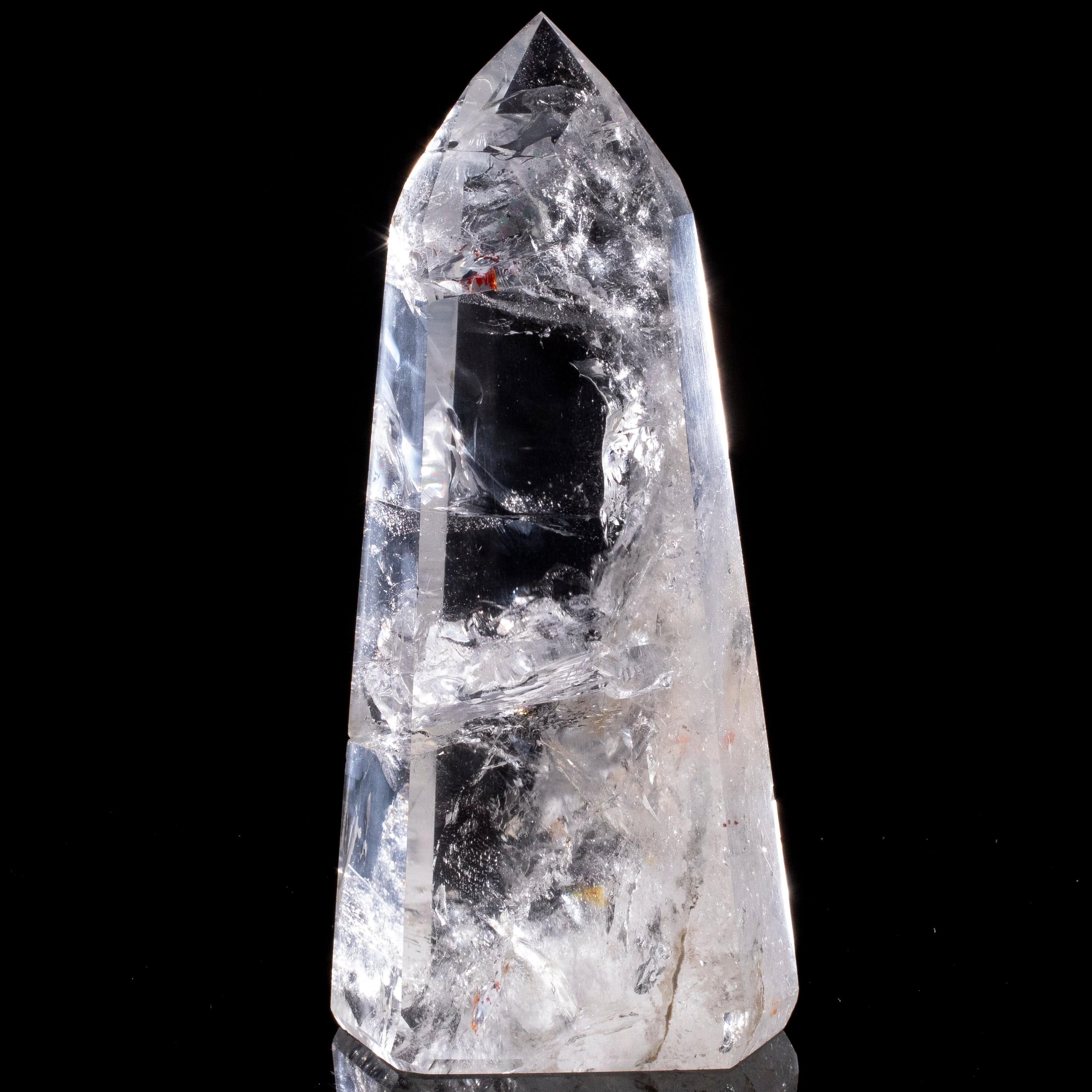 Kalifano Quartz Natural Quartz Obelisk from Brazil - 7.5" / 1,071 grams QZ1500.014