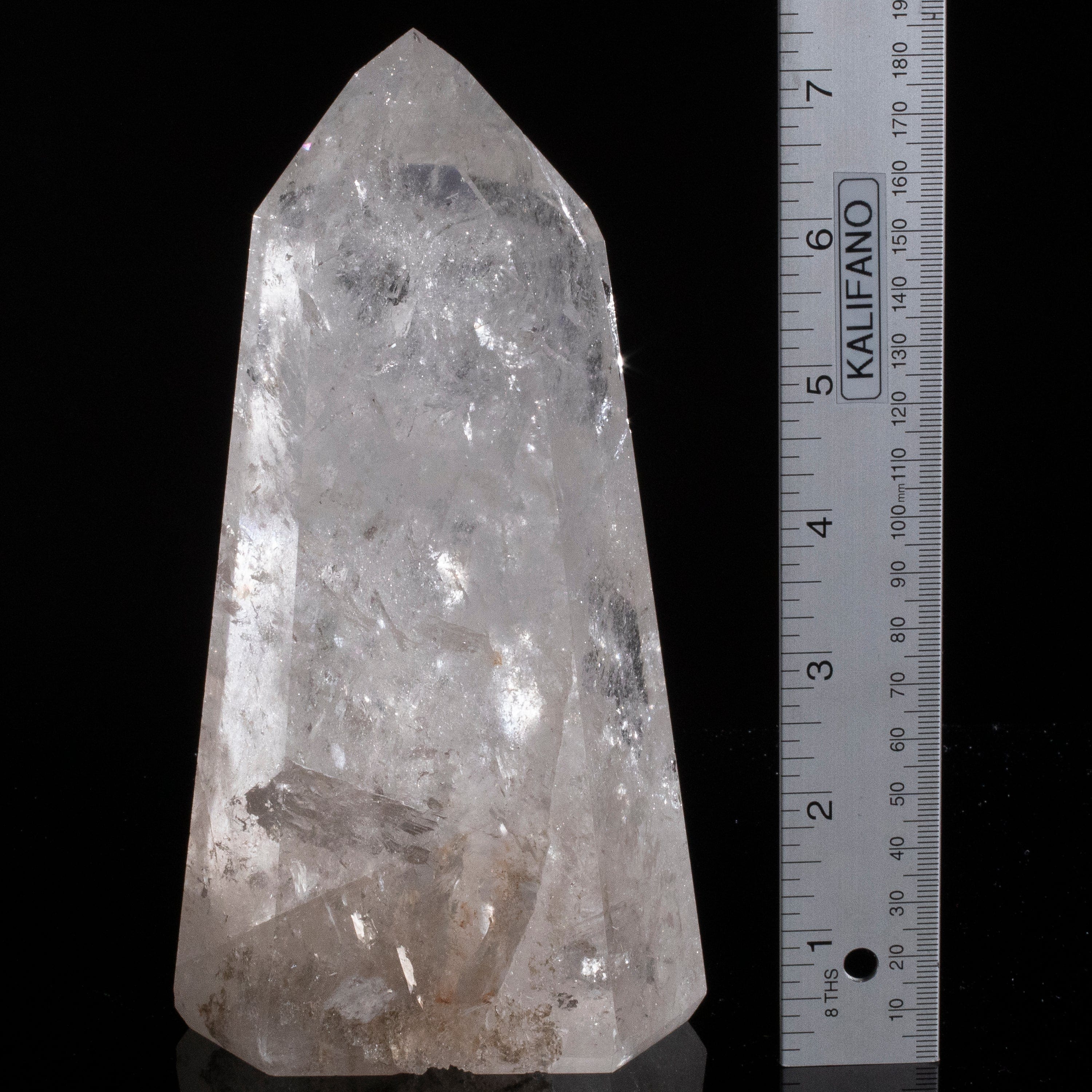 Kalifano Quartz Natural Quartz Obelisk from Brazil - 7.5" / 1,385 grams QZ1800.006