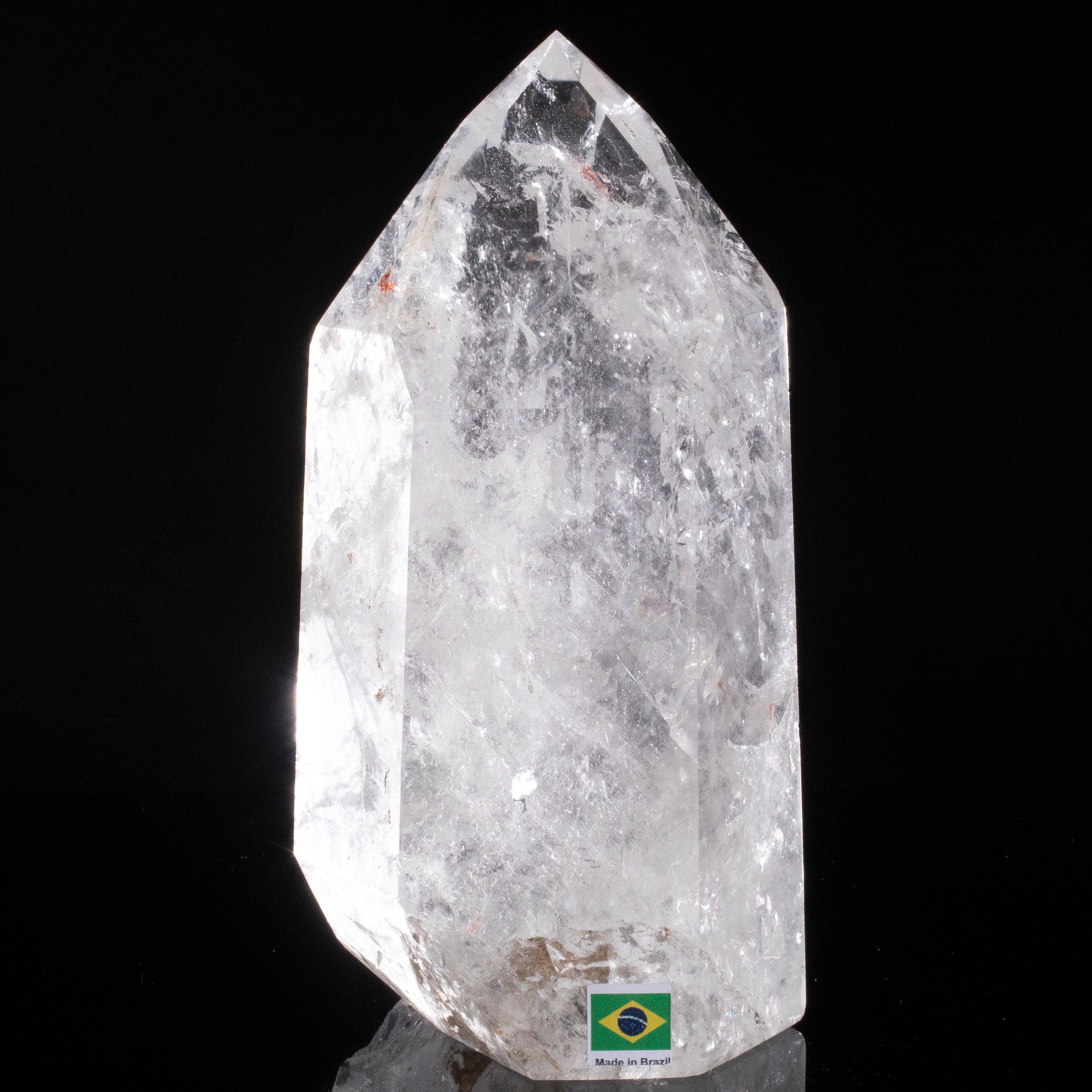 Kalifano Quartz Natural Quartz Obelisk from Brazil - 7.5" / 1,646 grams QZ2400.017