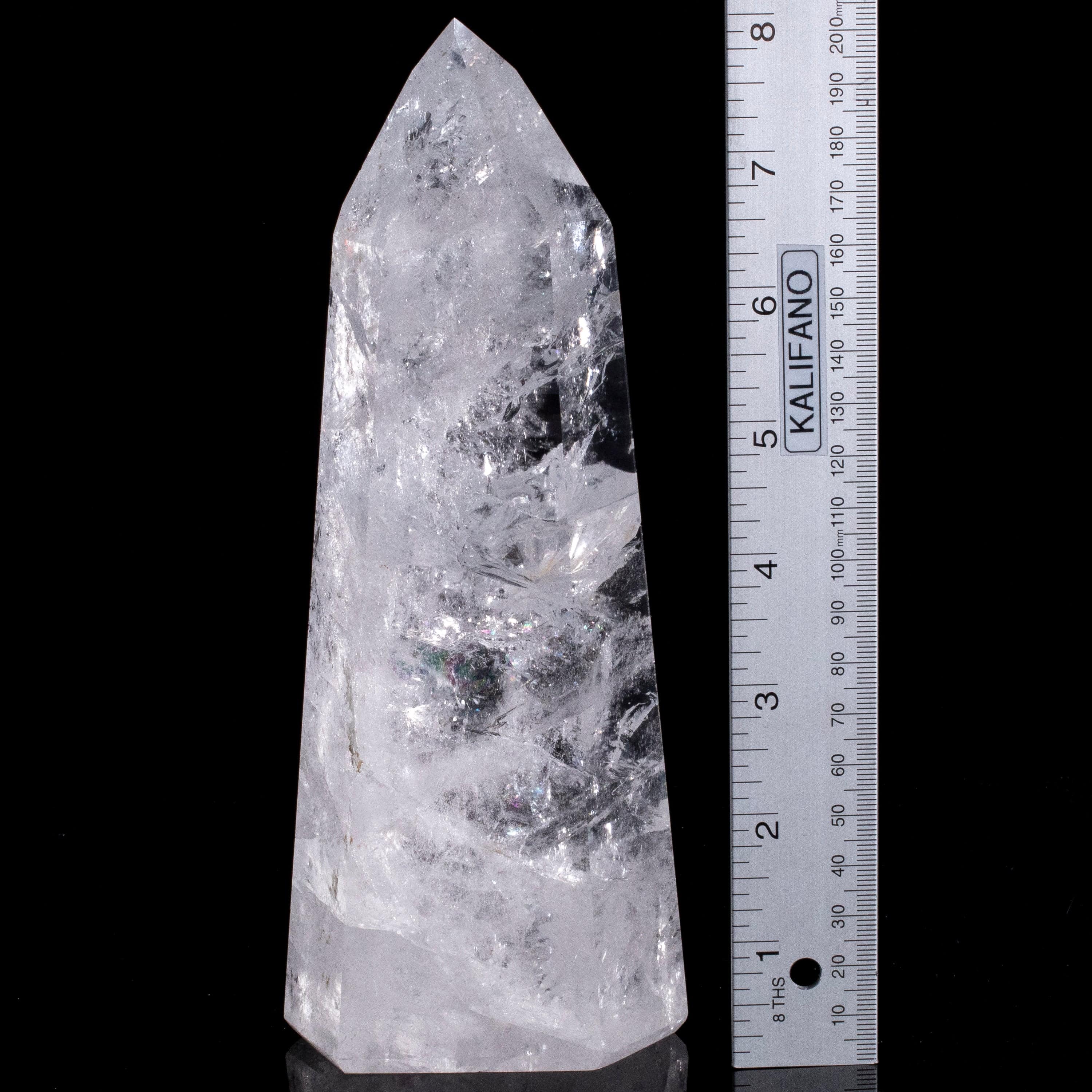 Kalifano Quartz Natural Quartz Obelisk from Brazil - 8" / 1,184 grams QZ1500.015