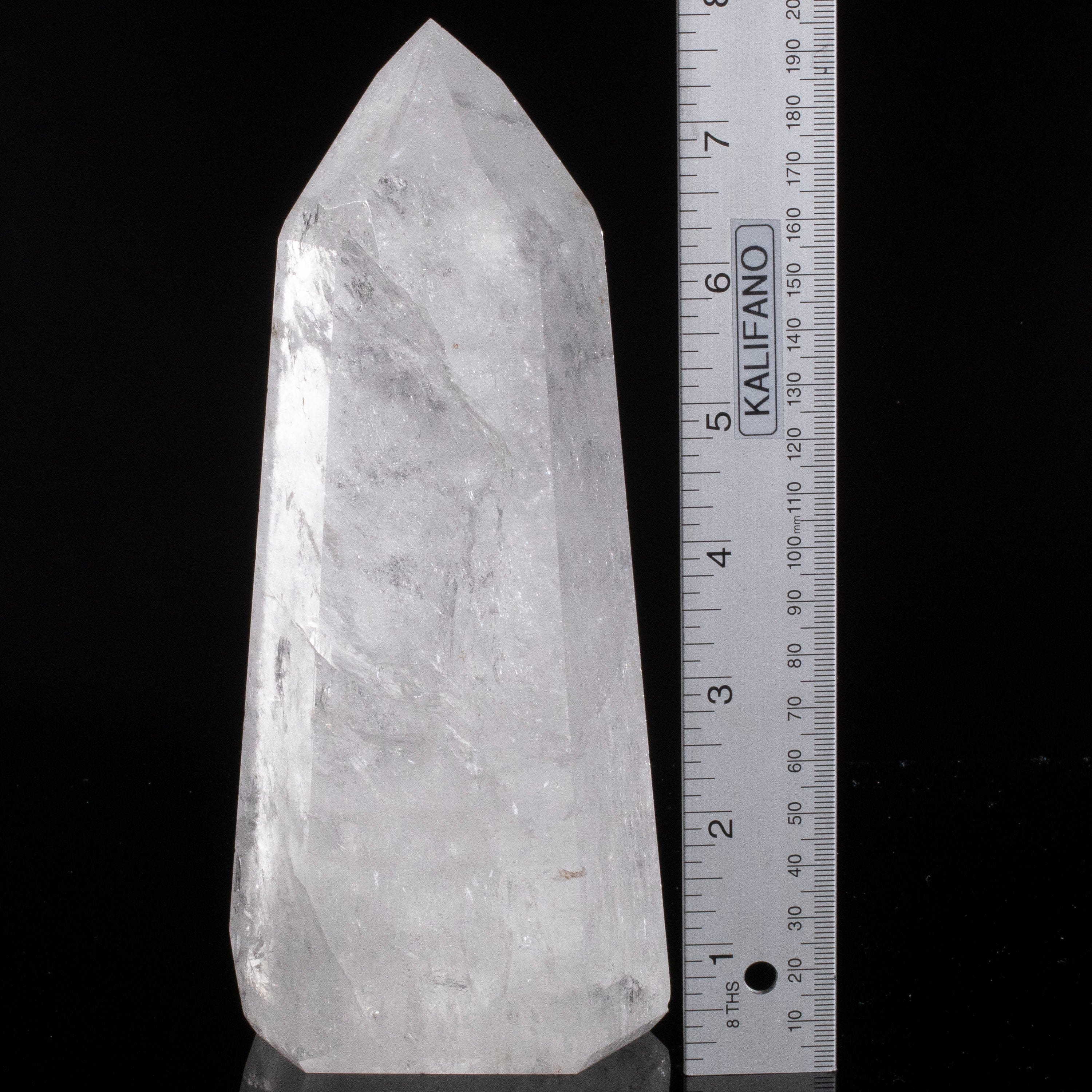 Kalifano Quartz Natural Quartz Obelisk from Brazil - 8" / 1,315 grams QZ1800.019